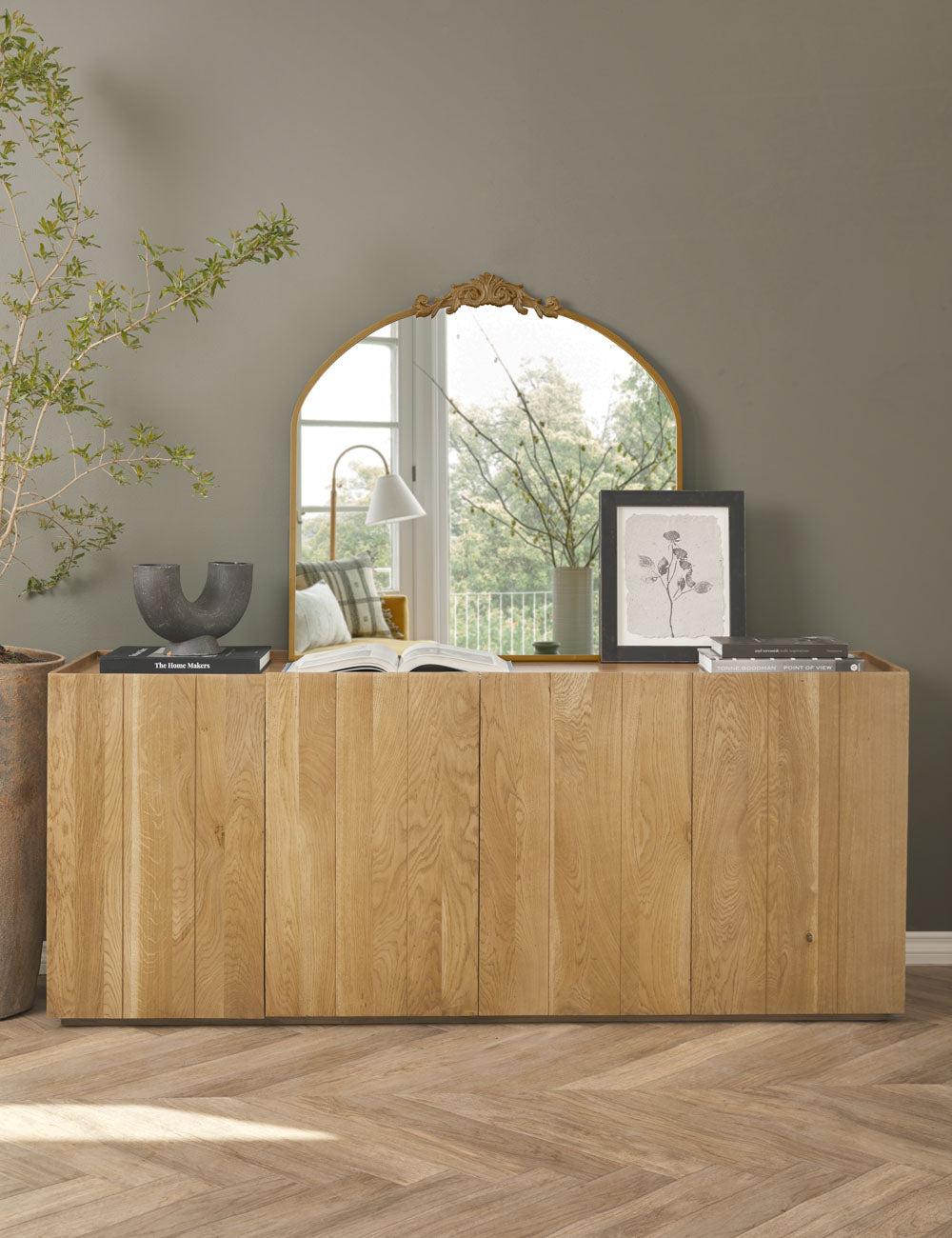 Plank 72'' Natural Oak Sideboard with Generous Storage