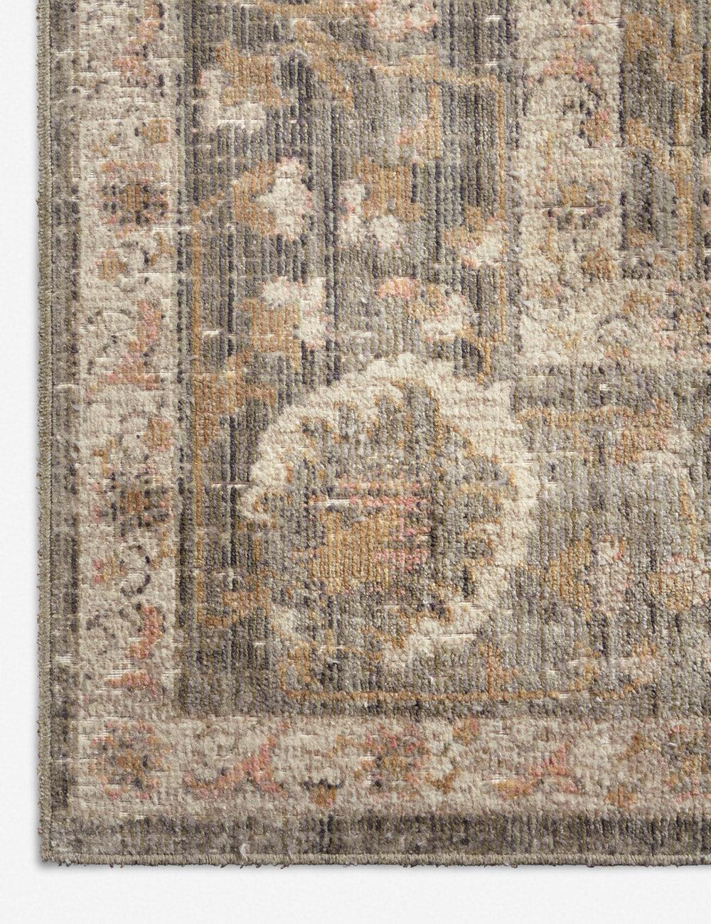 Sage & Blush Rosemarie 2'7" x 12' Synthetic Easy-Care Area Rug