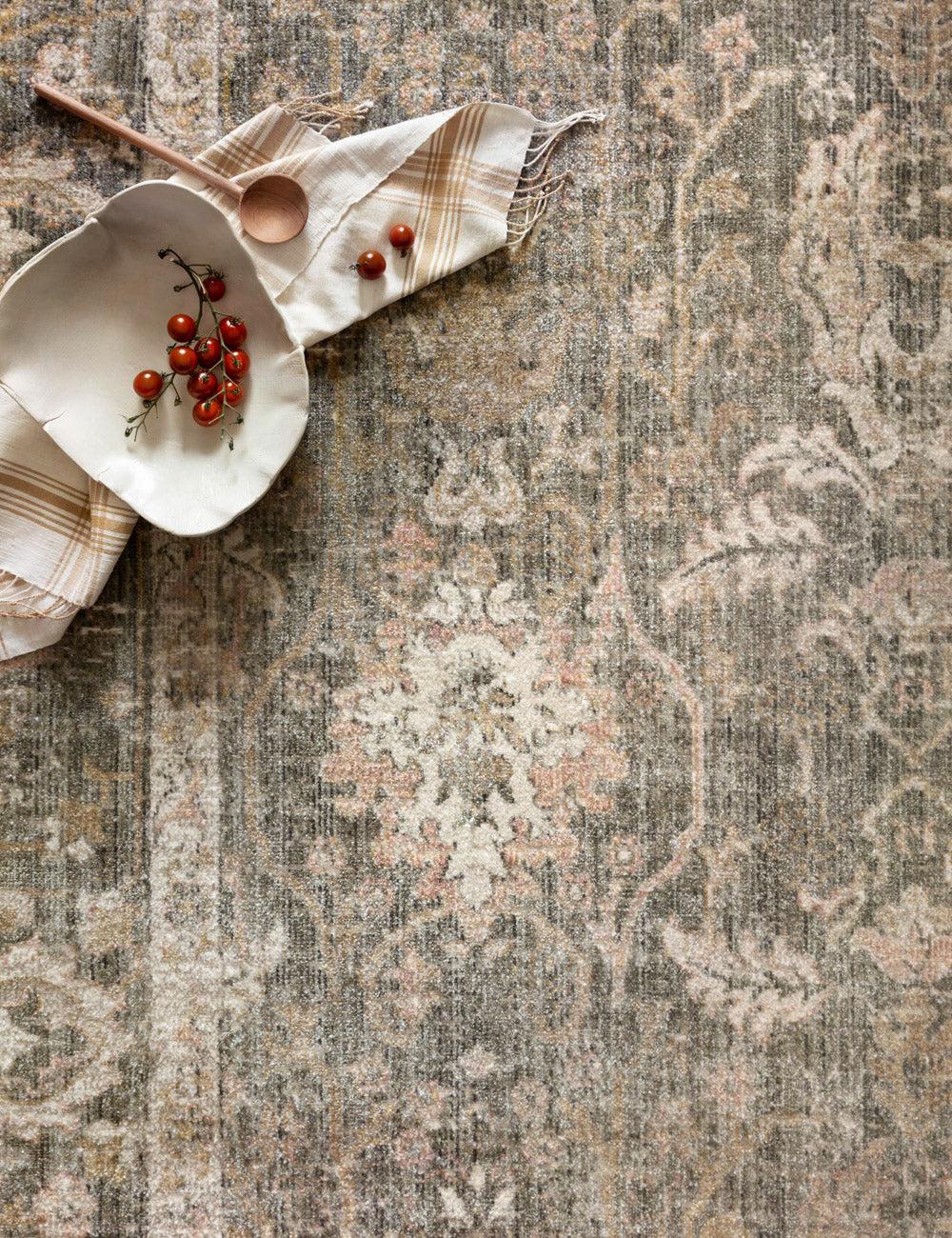 Rosemarie Rug by Chris Loves Julia x Loloi - Sage and Blush / 2'7" x 8' Runner