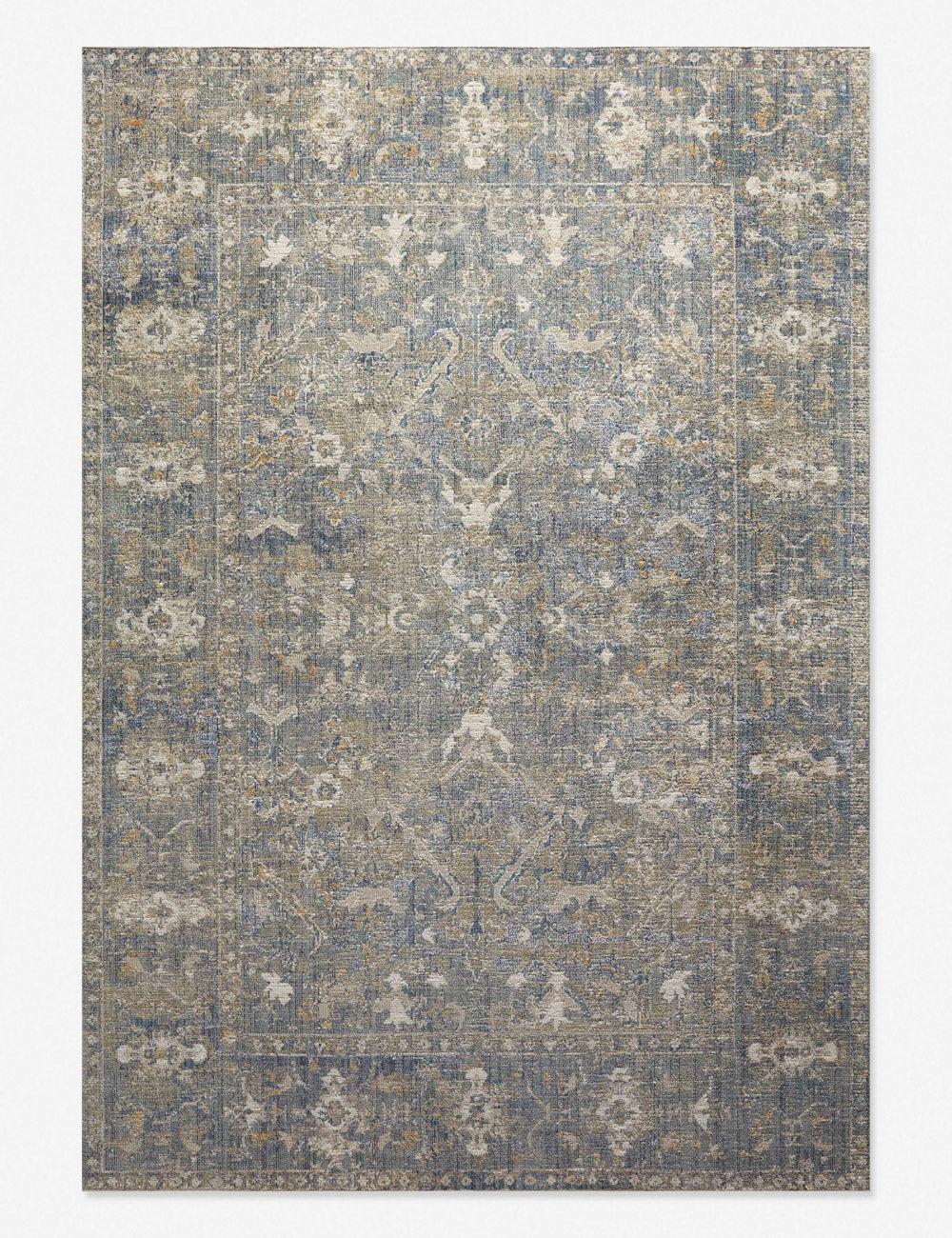 Lagoon Bliss Rectangular Easy-Care Synthetic Rug 2'7" x 4'