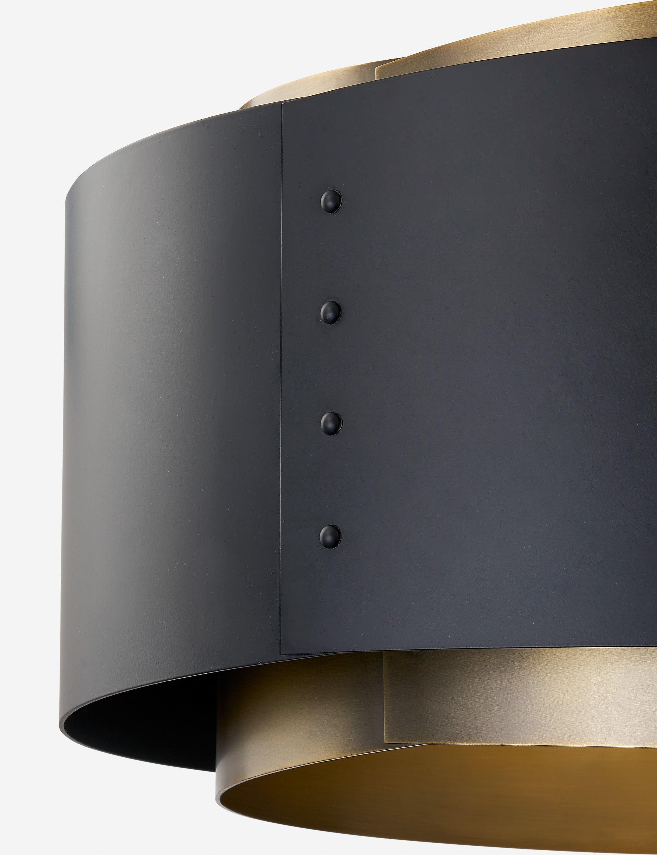 Roux Pendant Light by Colin King x Troy Lighting - Brass and Black / 25" Dia