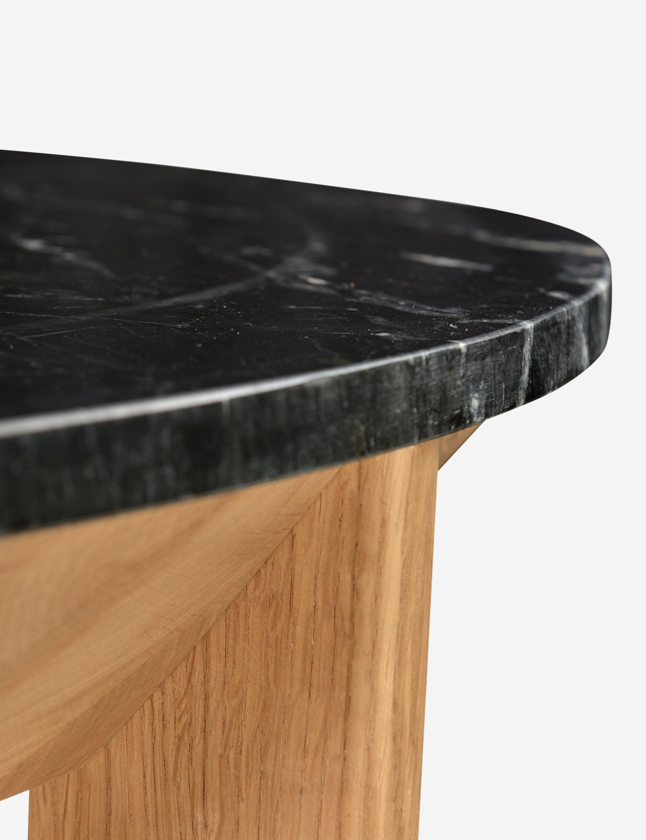 Huitink Round Dining Table - Black Marble
