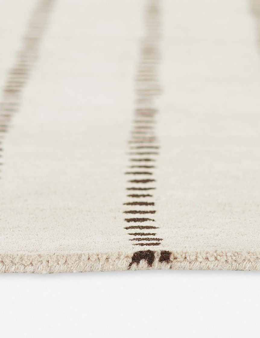 Posey Hand-Tufted Wool Rug - Ivory / 3'6" x 5'6"
