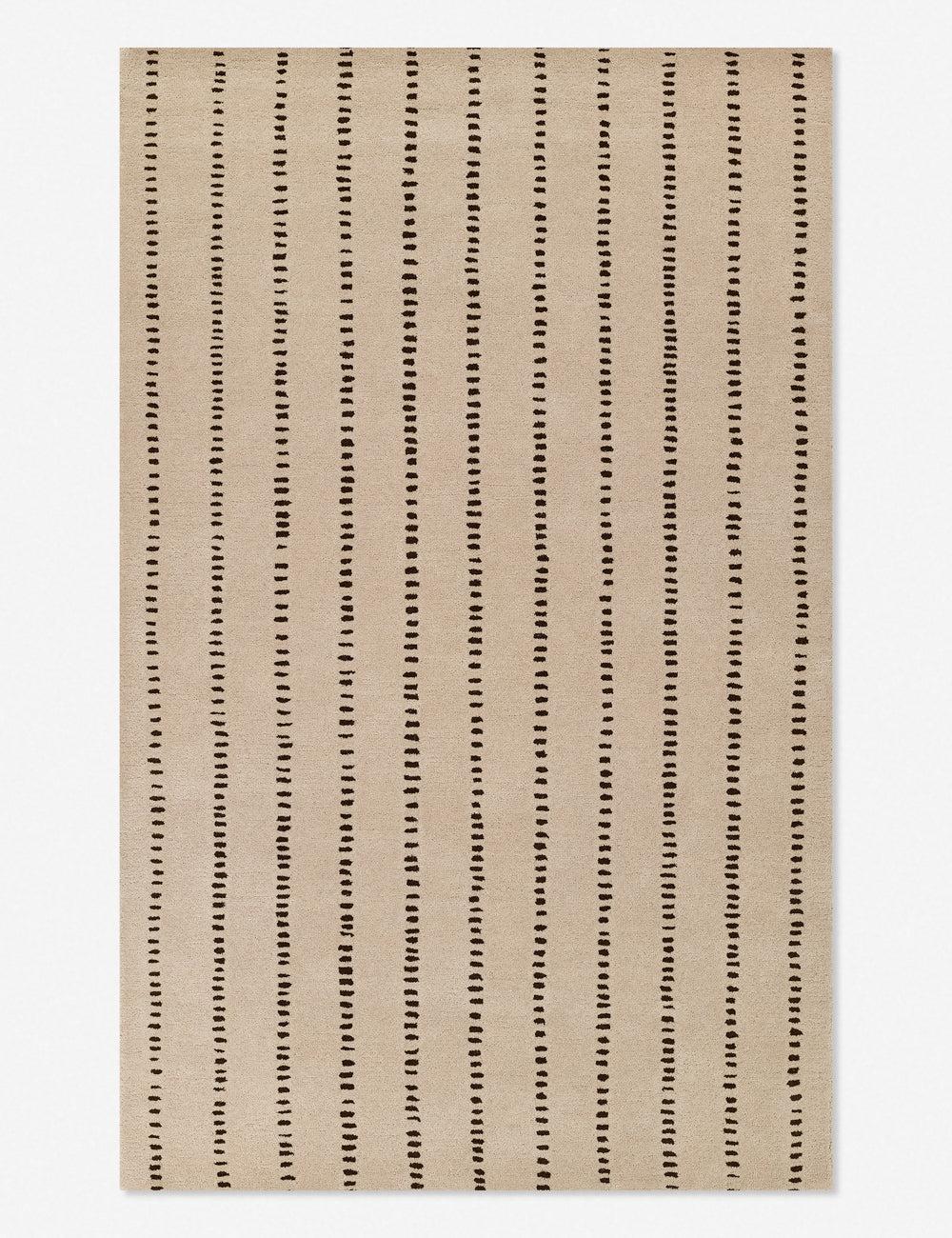 Elysian Ivory Hand-Tufted Wool Rug - 3'6" x 5'6"