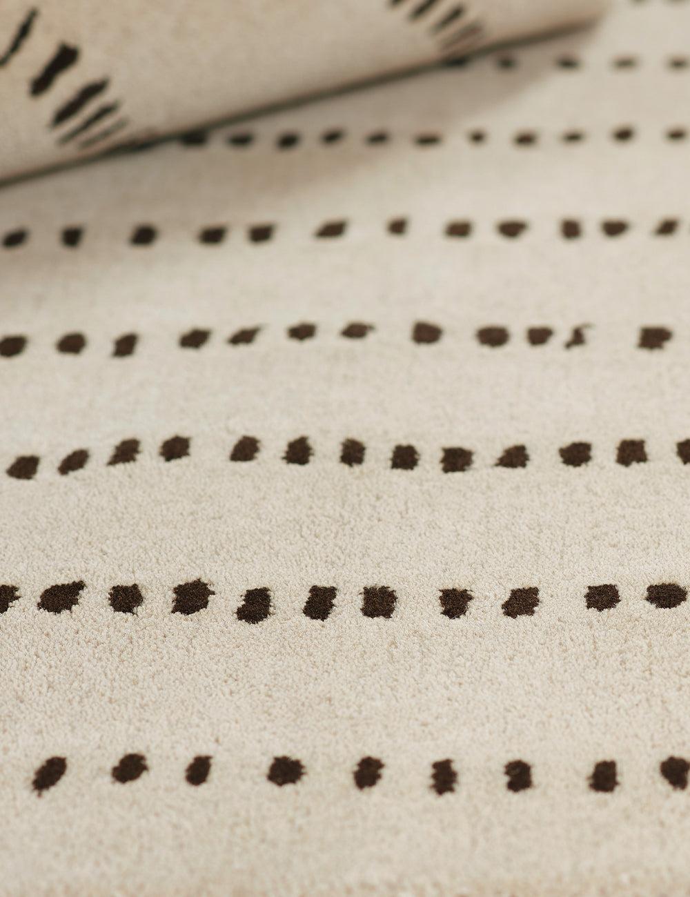 Posey Hand-Tufted Wool Rug - Ivory / 3'6" x 5'6"