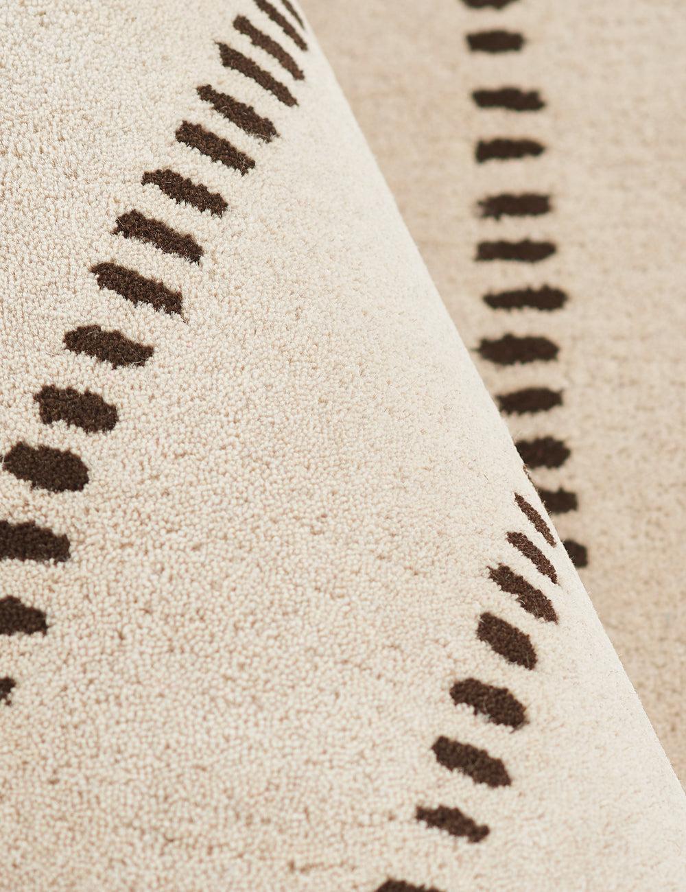 Posey Hand-Tufted Wool Rug - Ivory / 3'6" x 5'6"