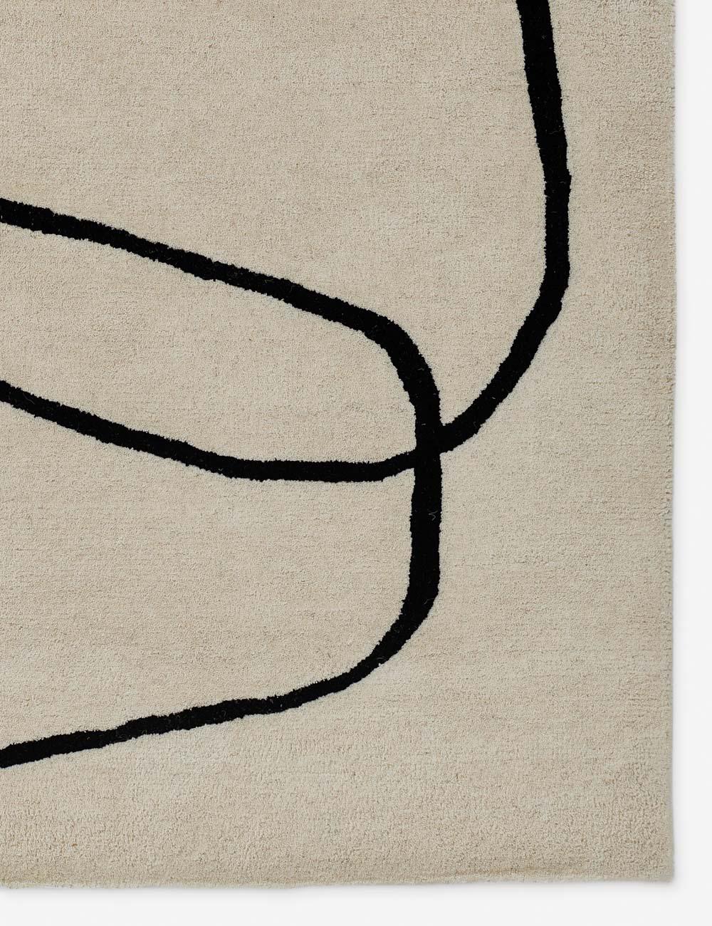 Shayla Hand-Tufted Wool Rug - White / 2' x 3'