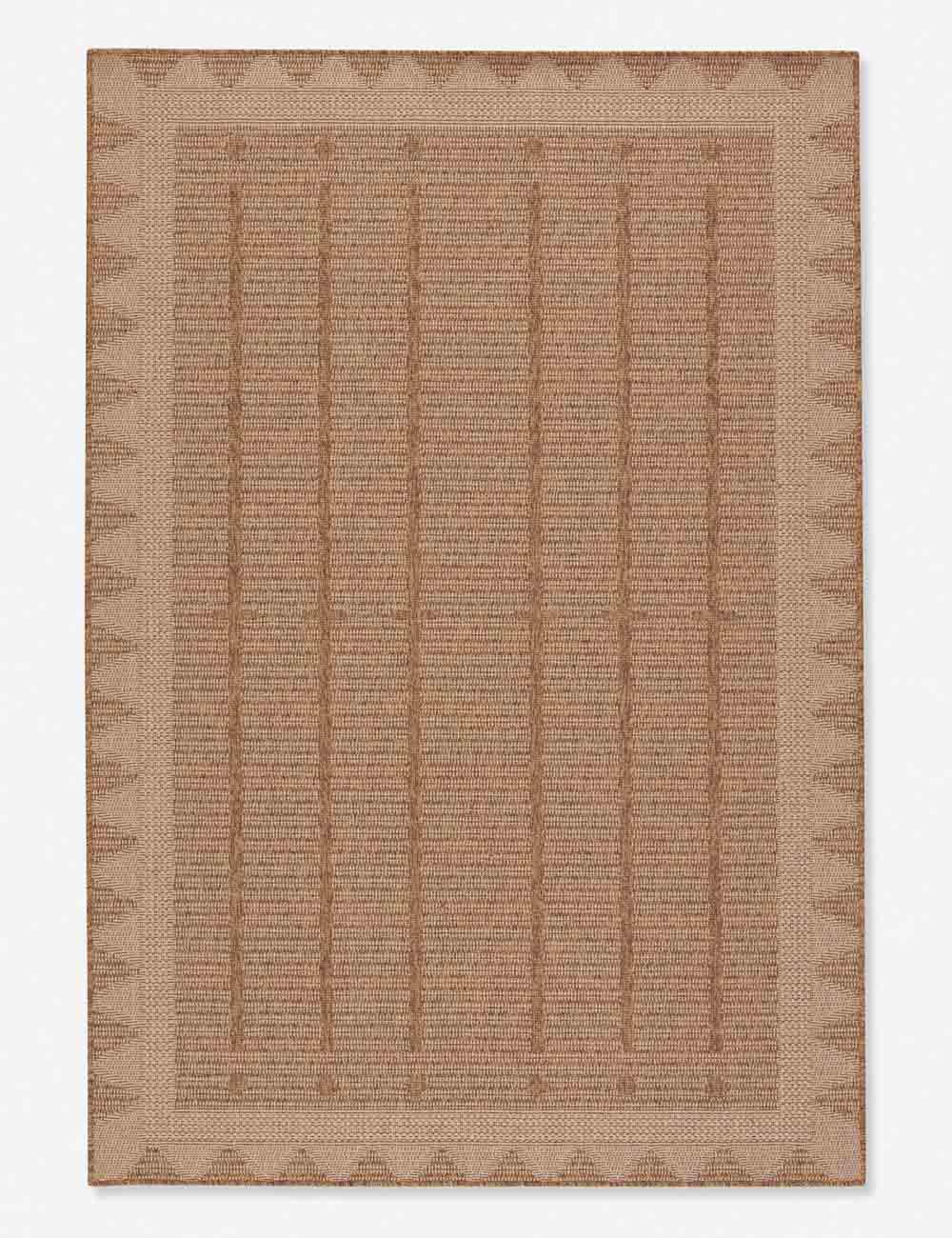 Sonoma Modern Handmade Indoor/Outdoor Beige Rectangular Rug - 4' x 6'