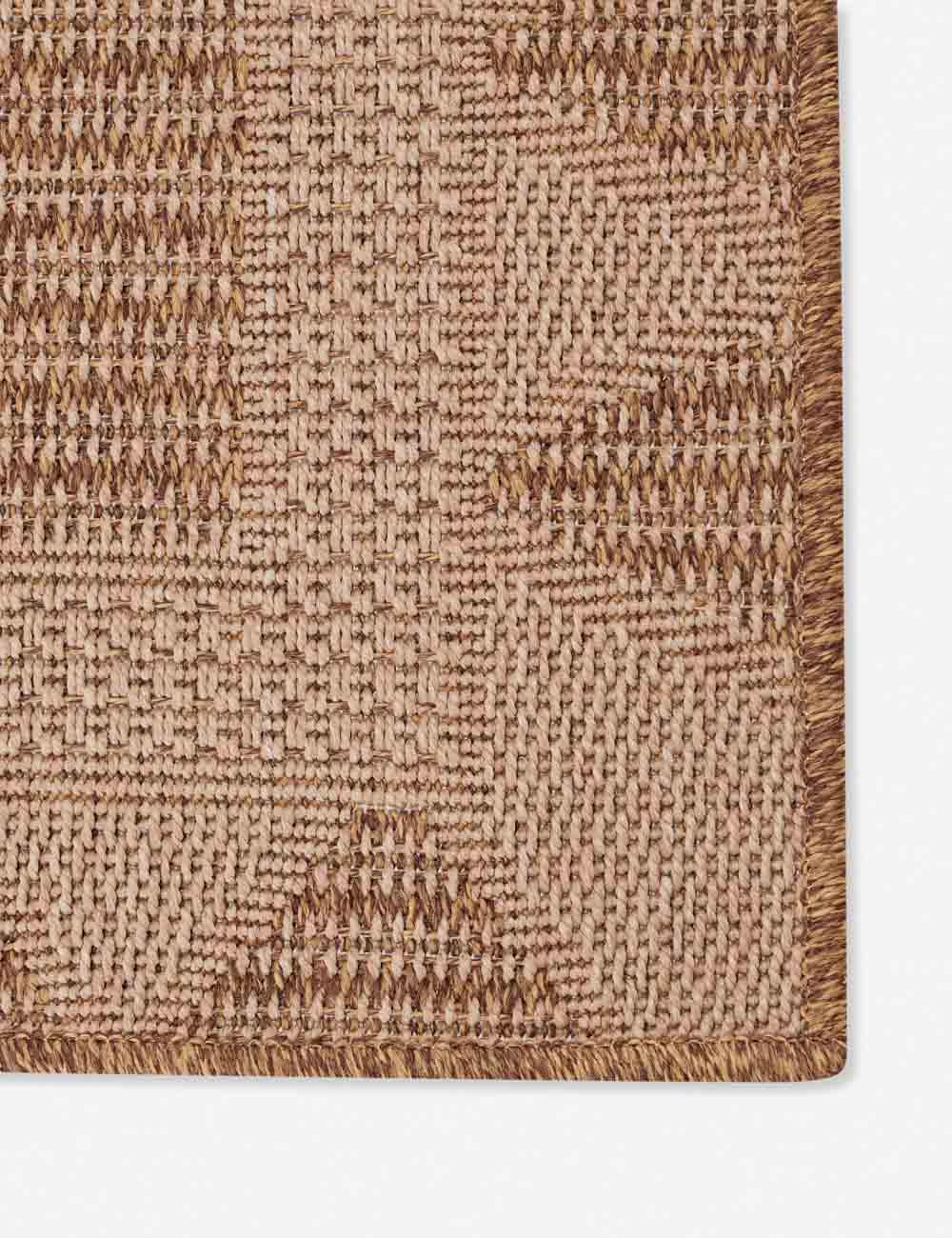 Sonoma Modern Handmade Indoor/Outdoor Beige Rectangular Rug - 4' x 6'