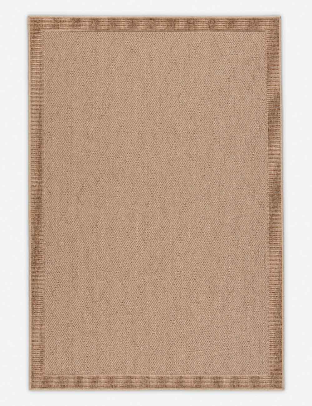 Pareu Elegance Beige & Light Brown Indoor/Outdoor Polypropylene Rug 2'x3'