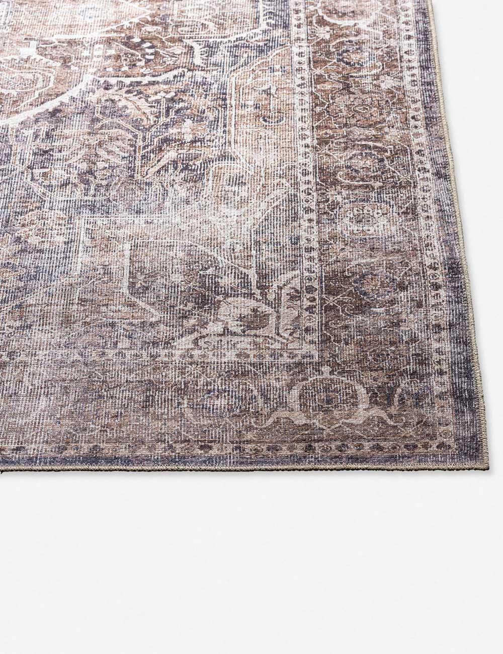 Caspian Boho Vintage-Inspired Gray Chenille 9' x 12' Area Rug