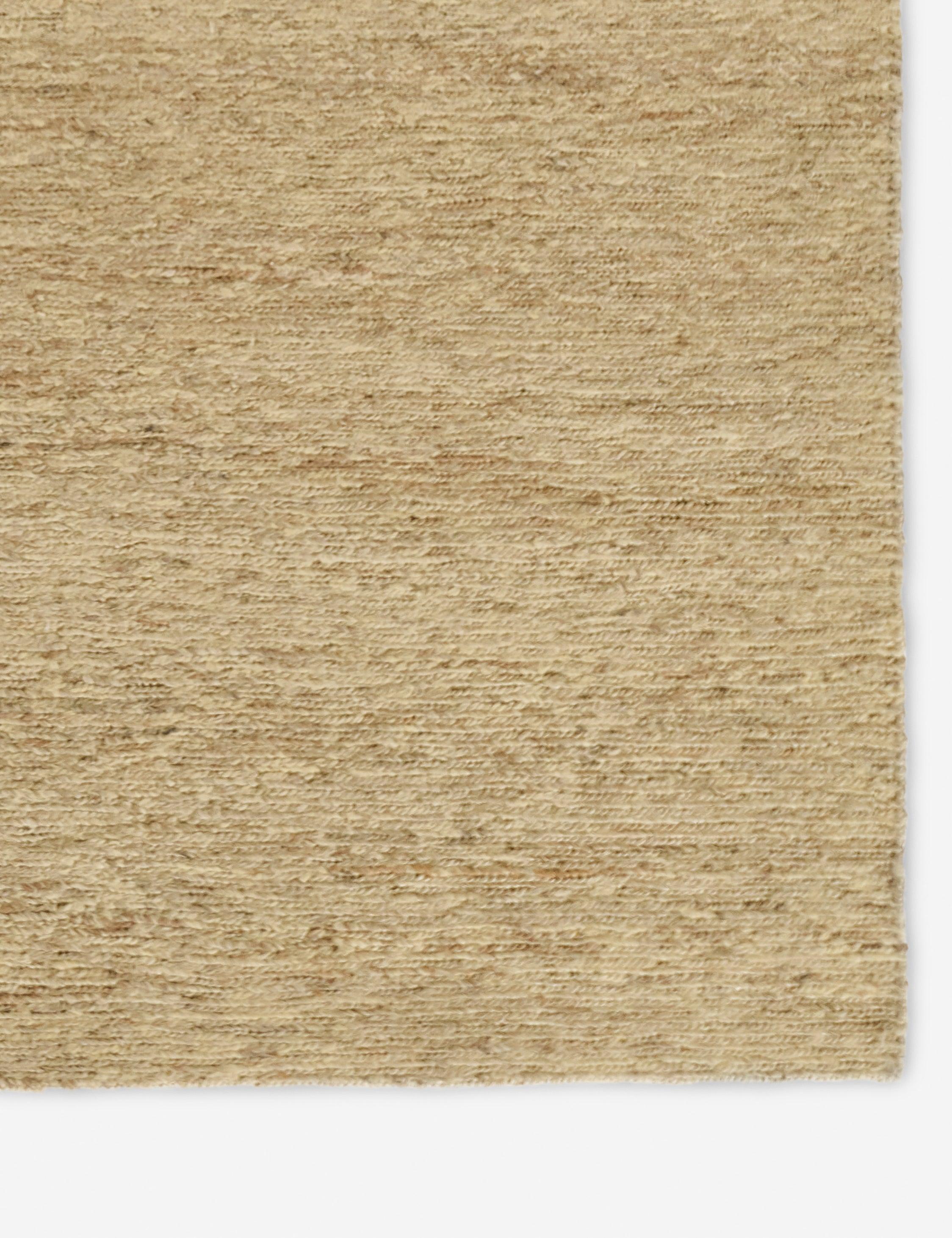 Torquay 5' x 8' Handwoven Jute and Wool Round Rug - Natural