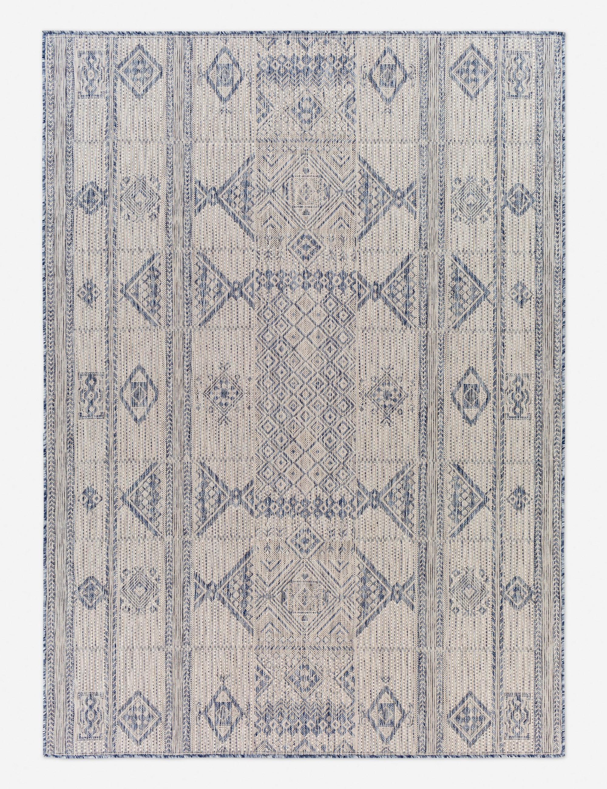 Yamina Indoor / Outdoor Rug - Blue / 5'3" x 7'