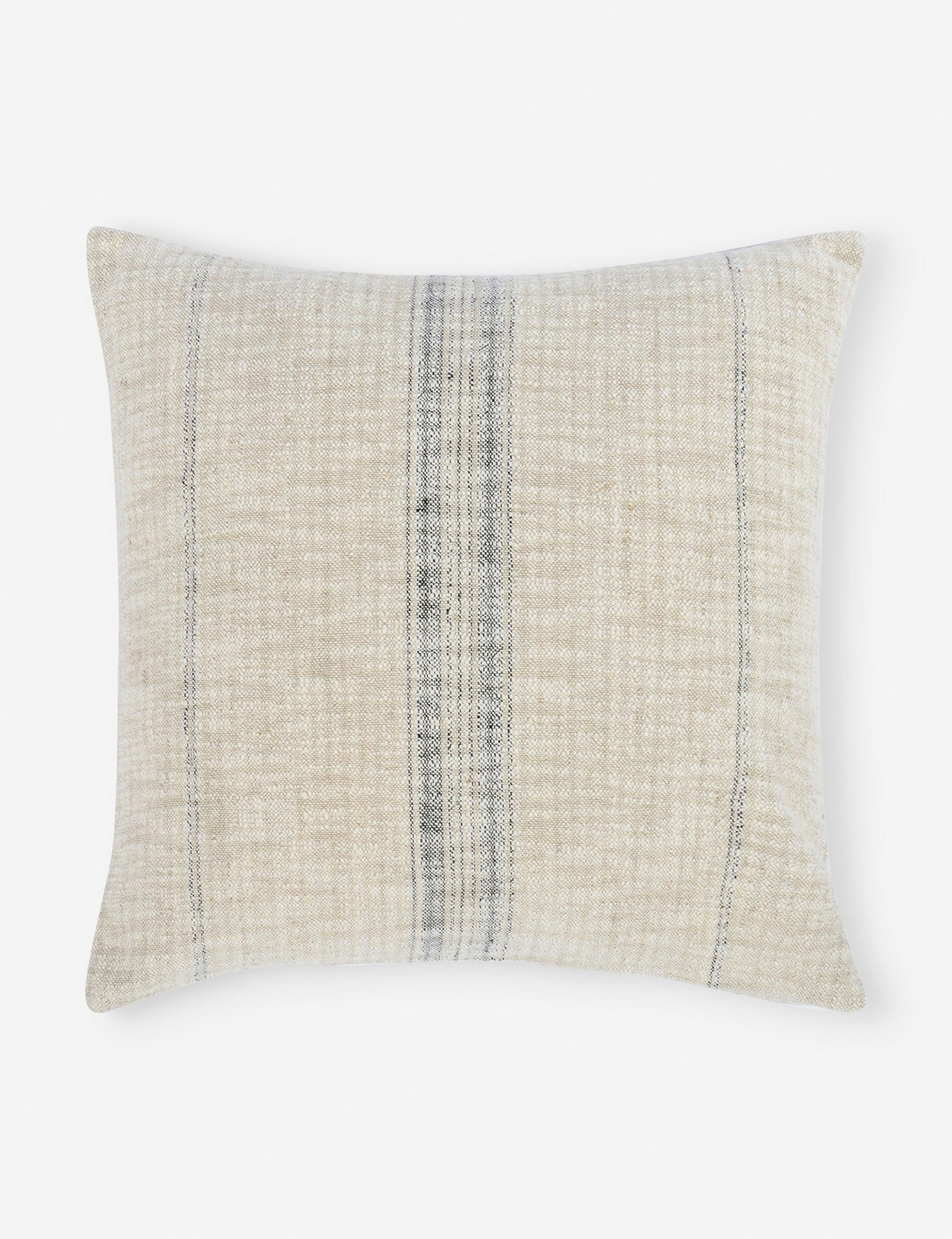 Lamina Pillow - Natural and Black / 22" x 22"