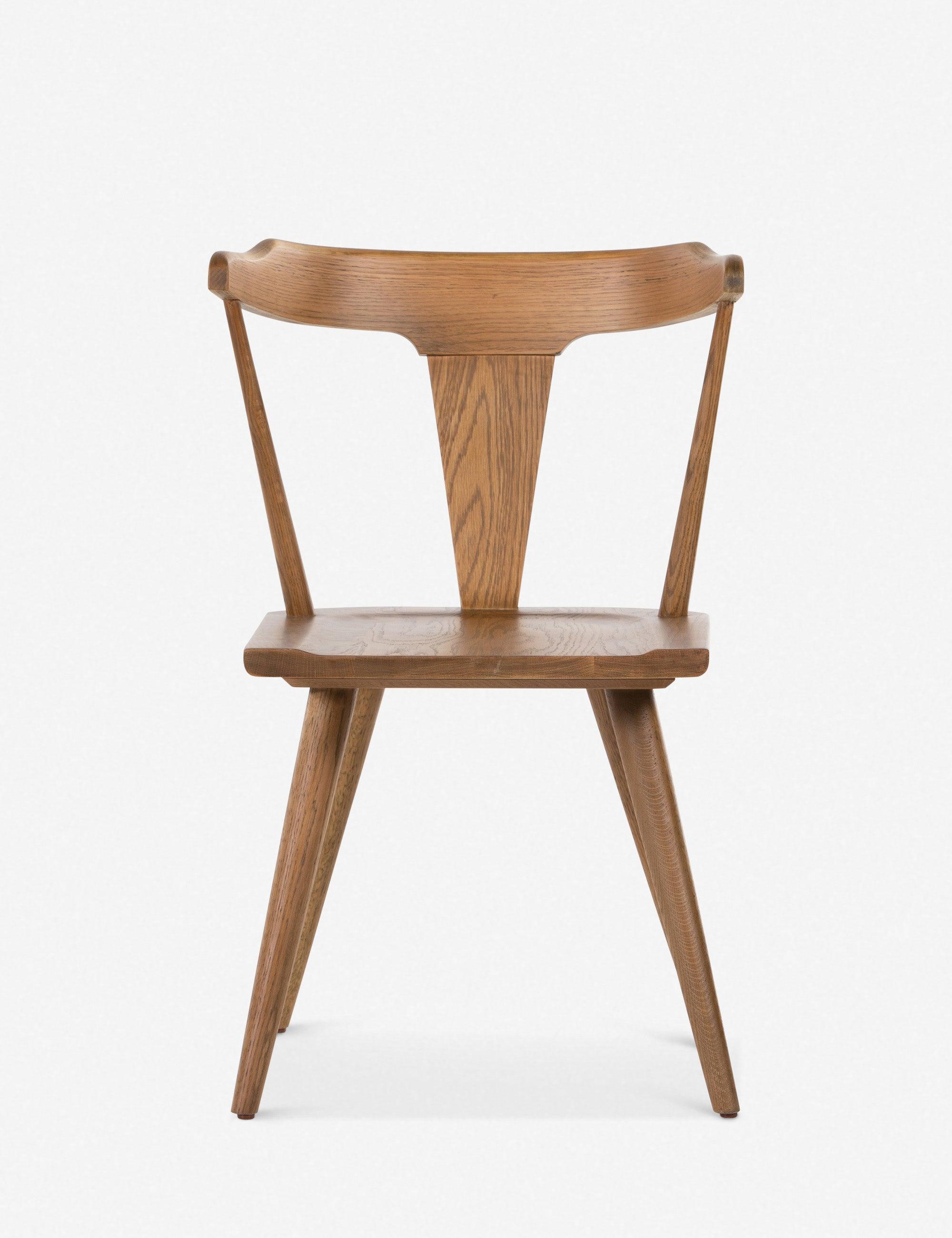 Sandy Oak Windsor Style Upholstered Side Chair