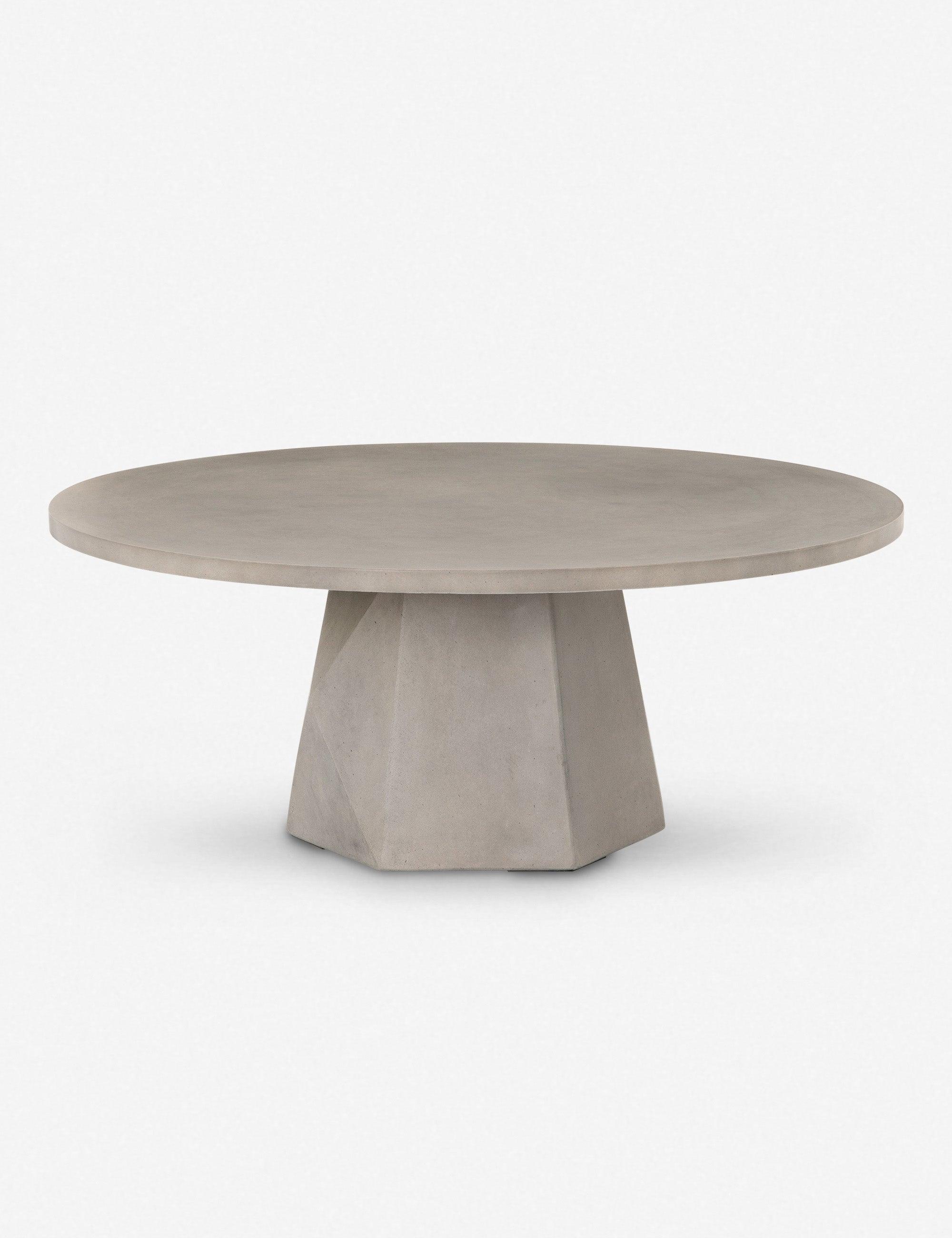 Schuller Indoor / Outdoor Round Coffee Table - Gray