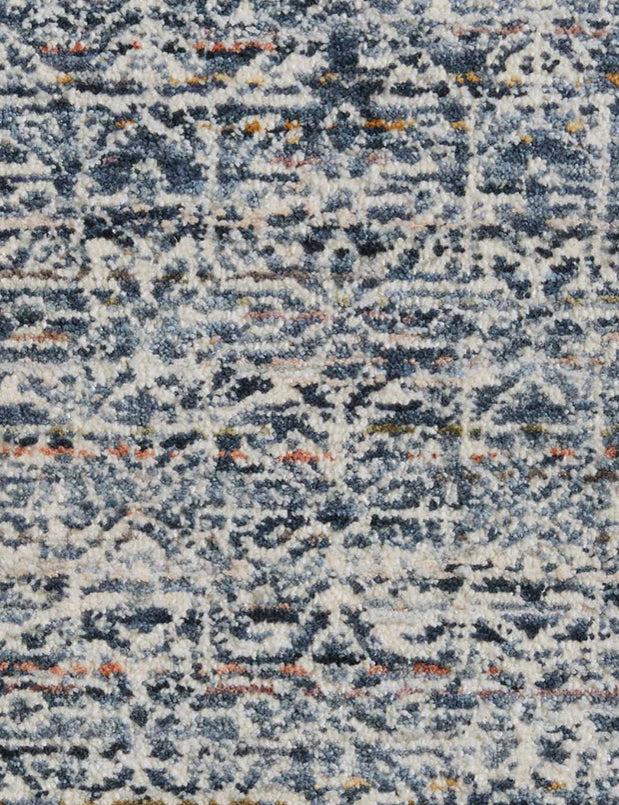 Zuma Rug by Amber Lewis x Loloi - Denim and Ivory / 5'3" Round