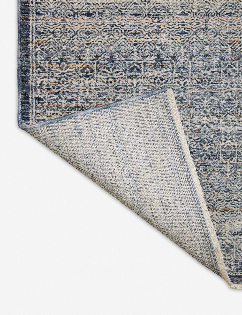 Zuma Rug by Amber Lewis x Loloi - Denim and Ivory / 5'3" Round