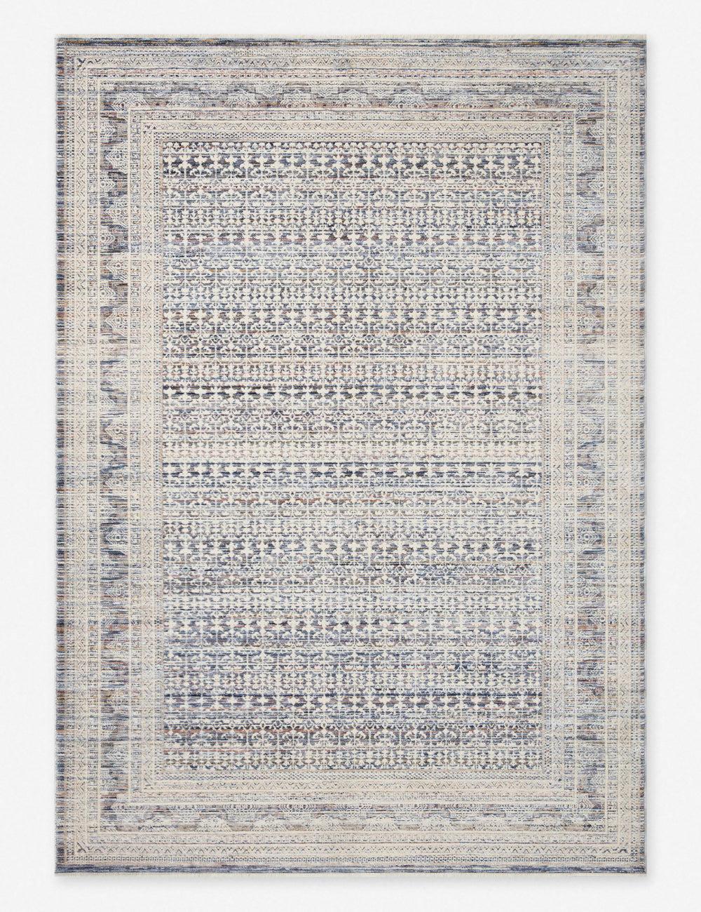Zuma Rug by Amber Lewis x Loloi - Ocean and Multicolor / 2'7" x 12' Runner