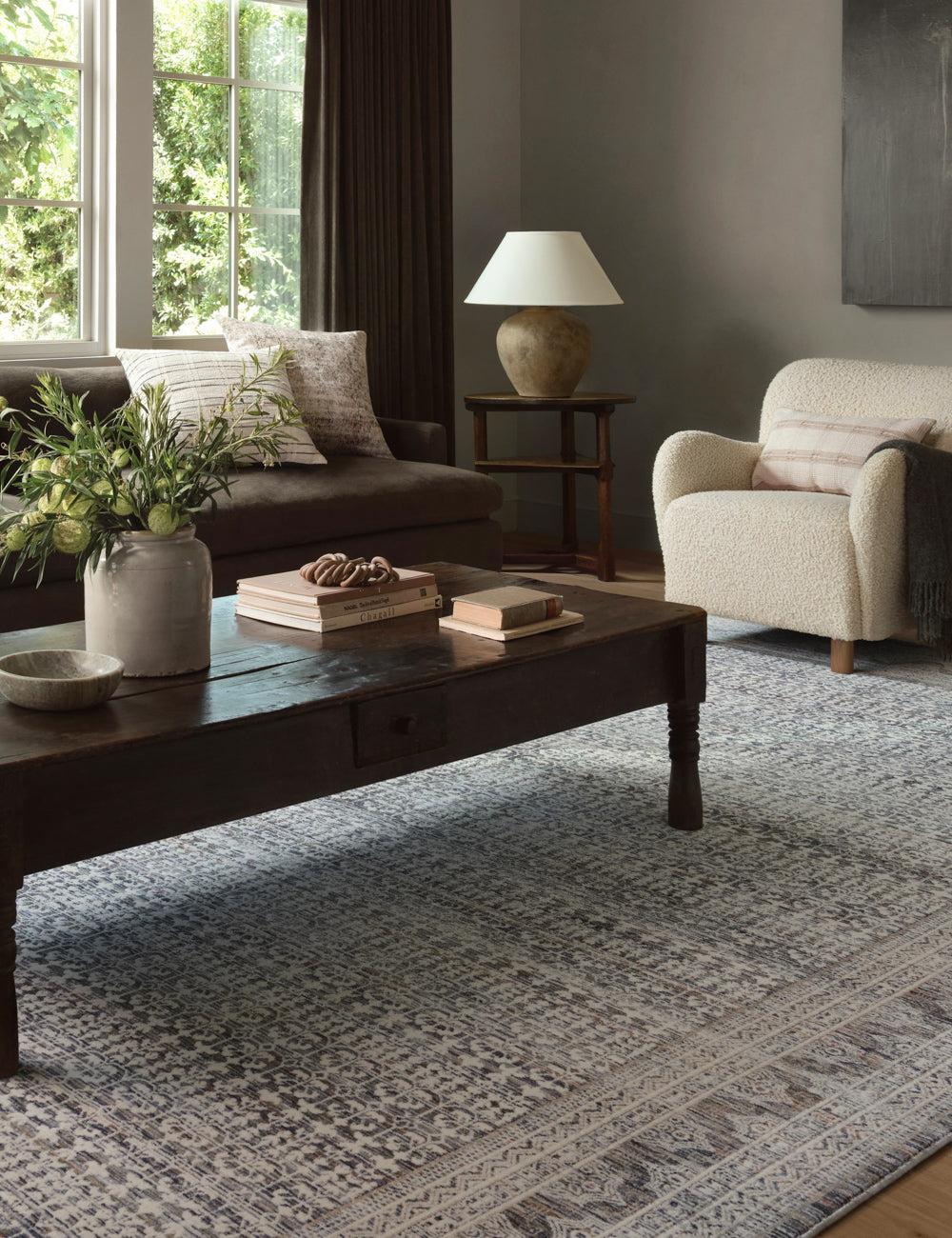 Zuma Rug by Amber Lewis x Loloi - Ocean and Multicolor / 2'7" x 12' Runner