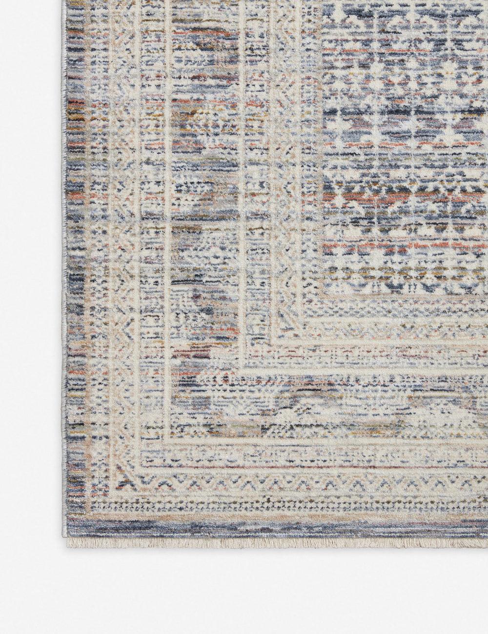 Zuma Rug by Amber Lewis x Loloi - Ocean and Multicolor / 2'7" x 12' Runner