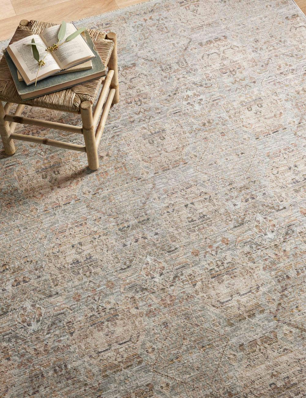 Zuma Rug by Amber Lewis x Loloi - Silver and Multicolor / 9'6" x 13'1"