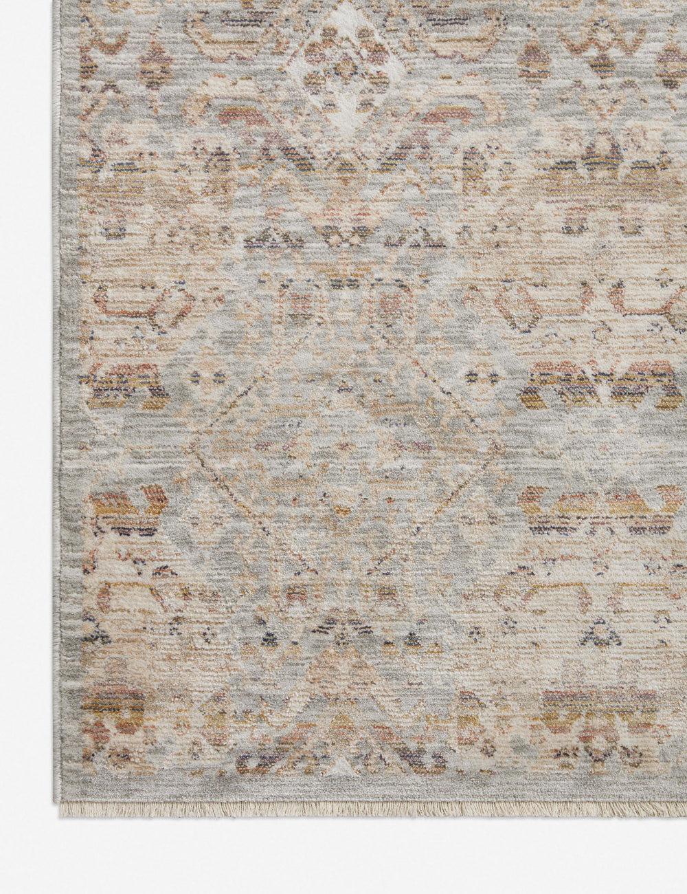 Zuma Rug by Amber Lewis x Loloi - Silver and Multicolor / 9'6" x 13'1"