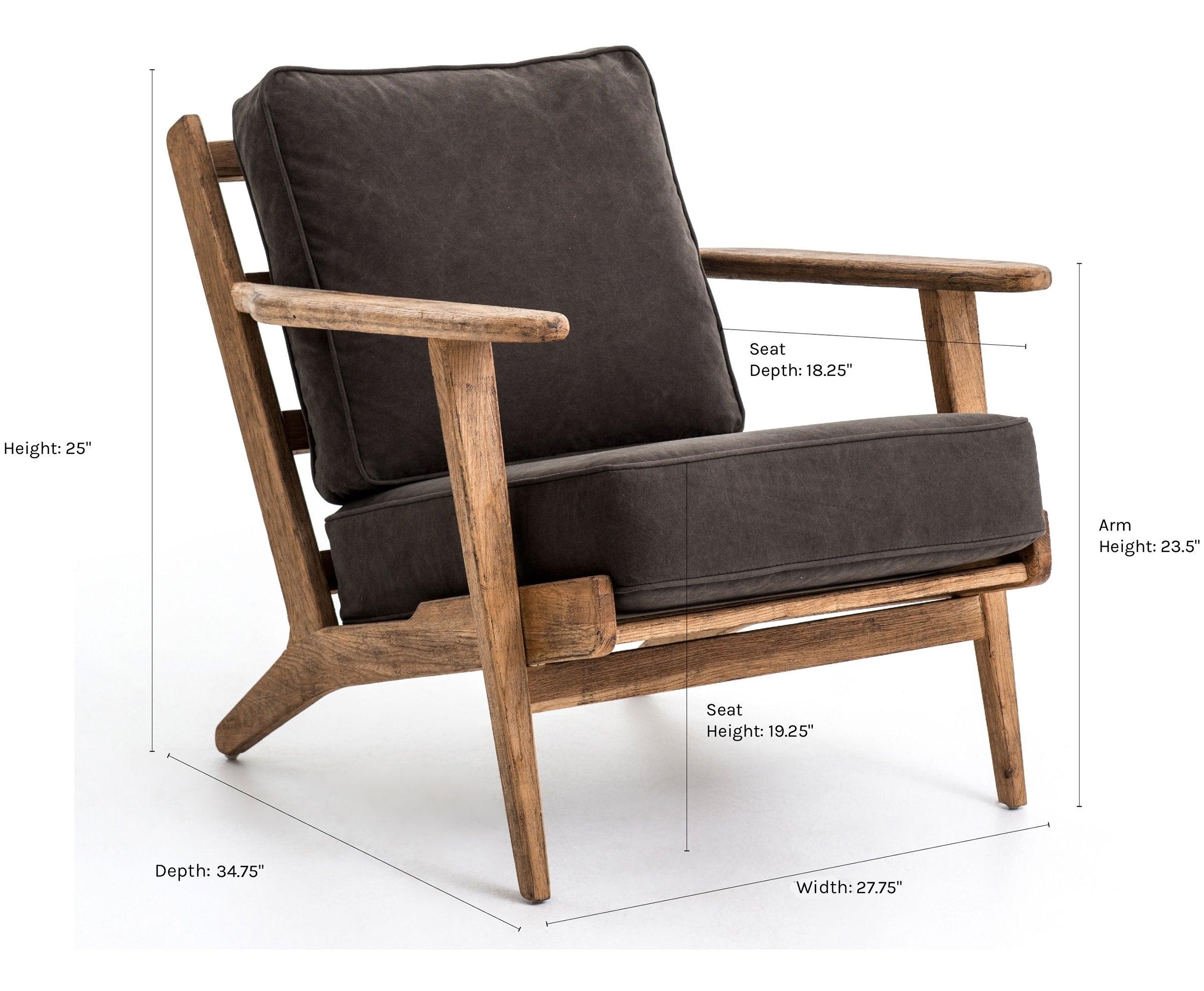Austin Accent Chair - Stonewash Dark Green