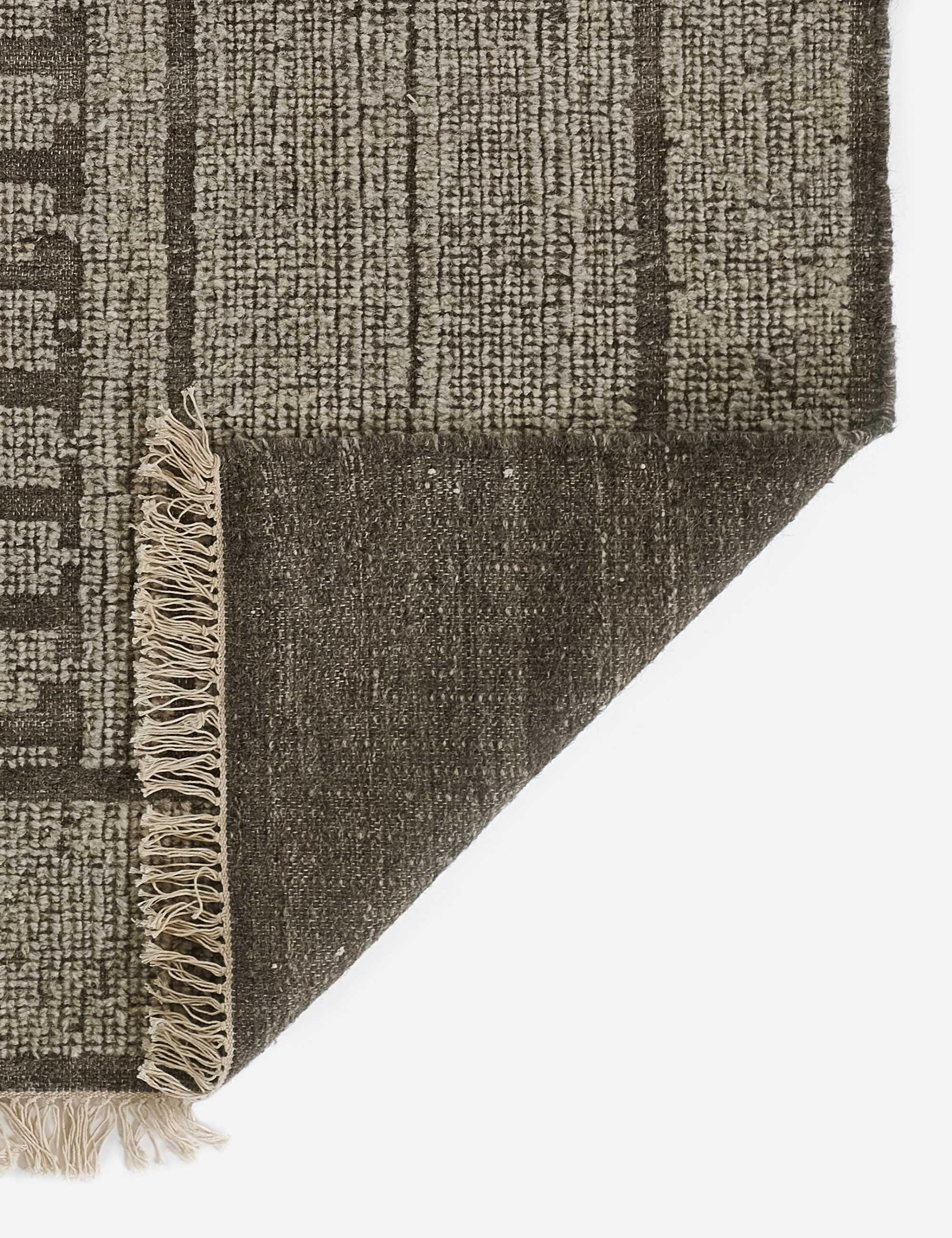 Bristol Geometric Handwoven Wool Rug - 3'6" x 5'6" in Natural