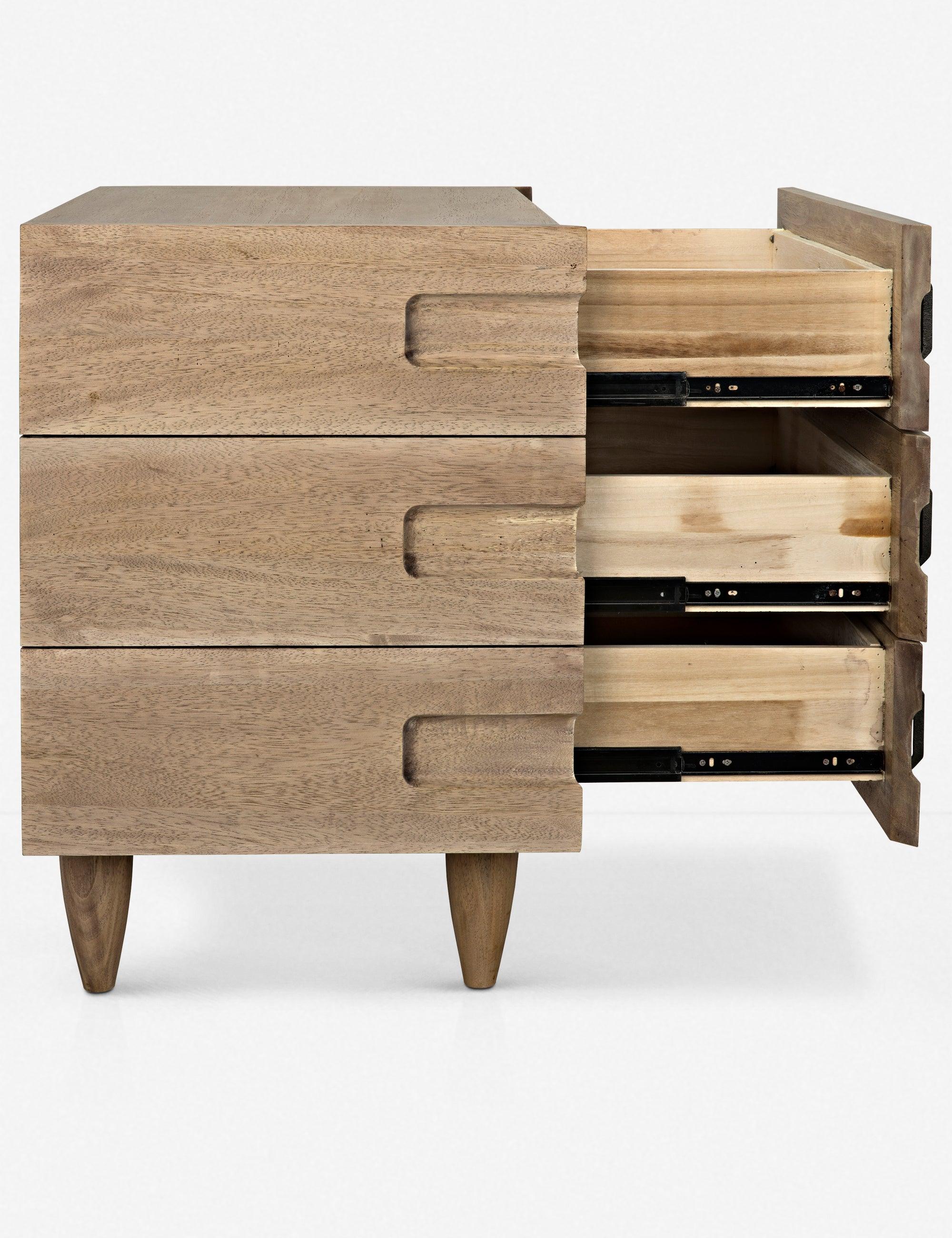 Seline Nightstand - Dark Walnut