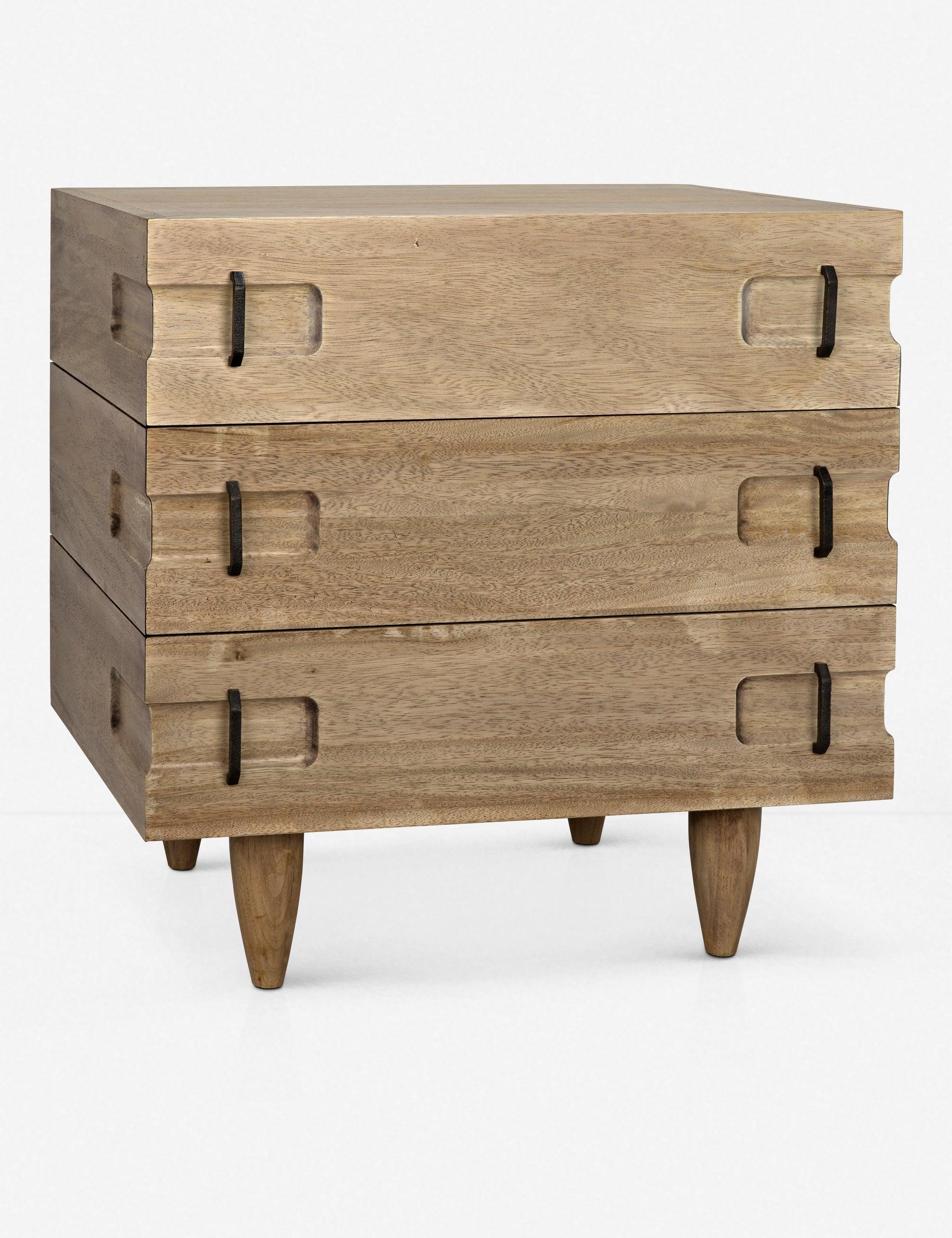 Seline Nightstand - Dark Walnut