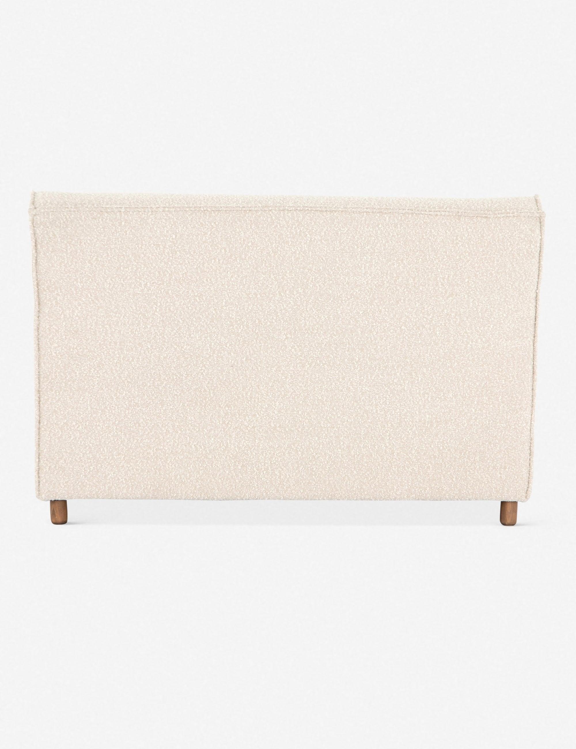 Modern Cream Boucle Upholstered Dining Bench - 48.5"