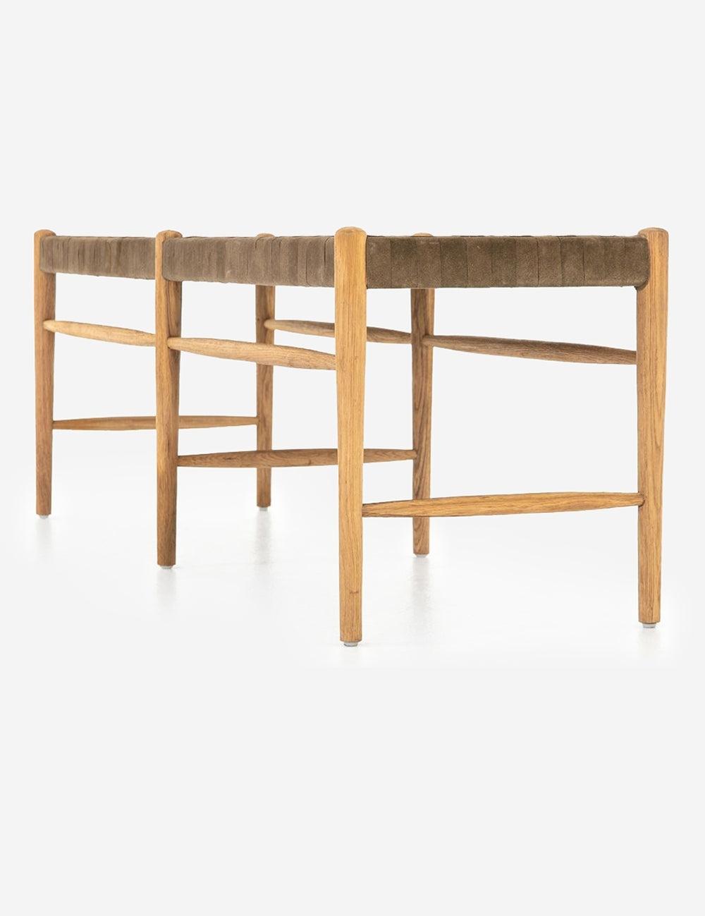 Tess Leather Bench