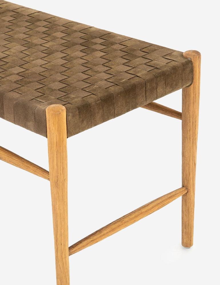 Tess Leather Bench