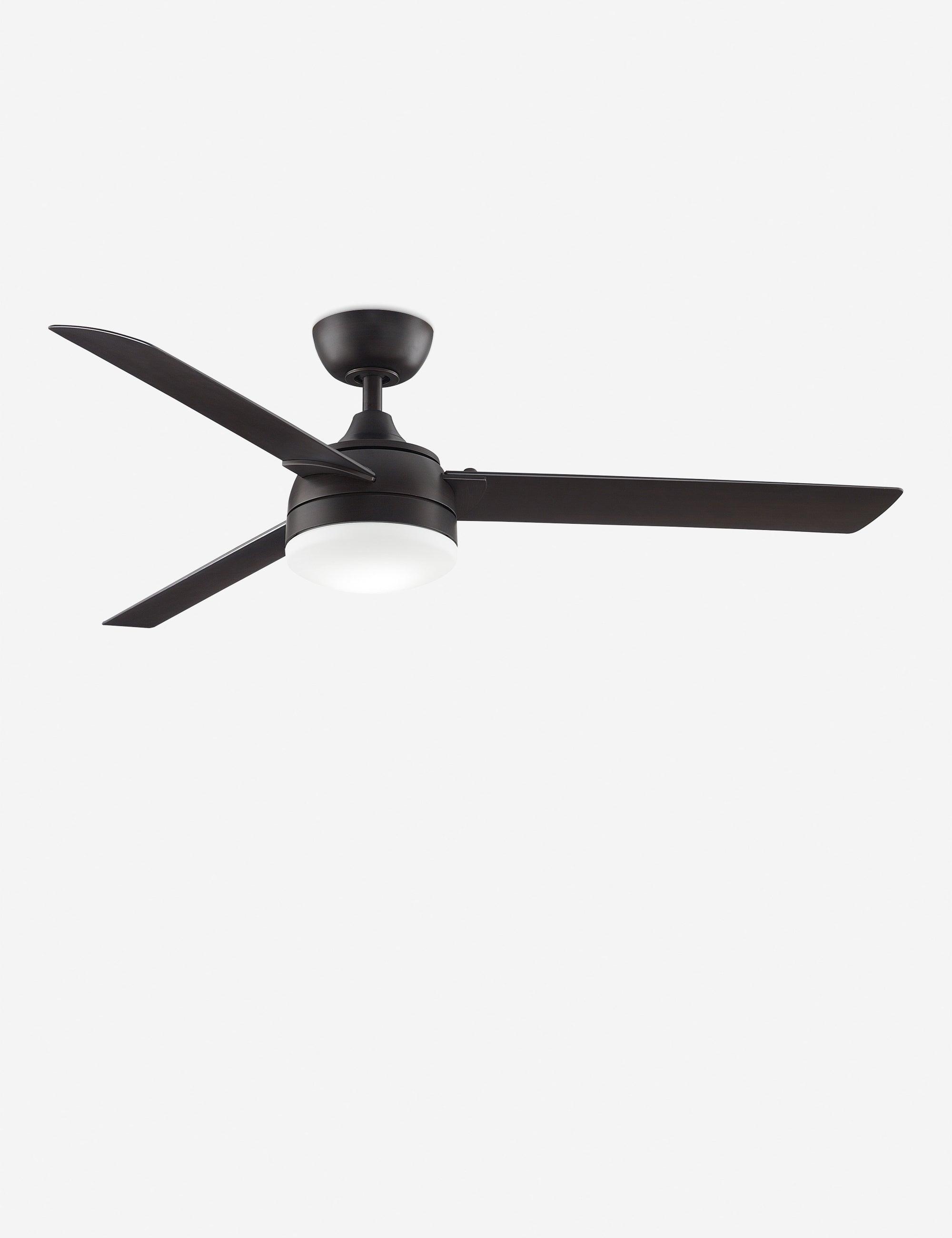 Alya Indoor / Outdoor Ceiling Fan + Light - Dark Bronze