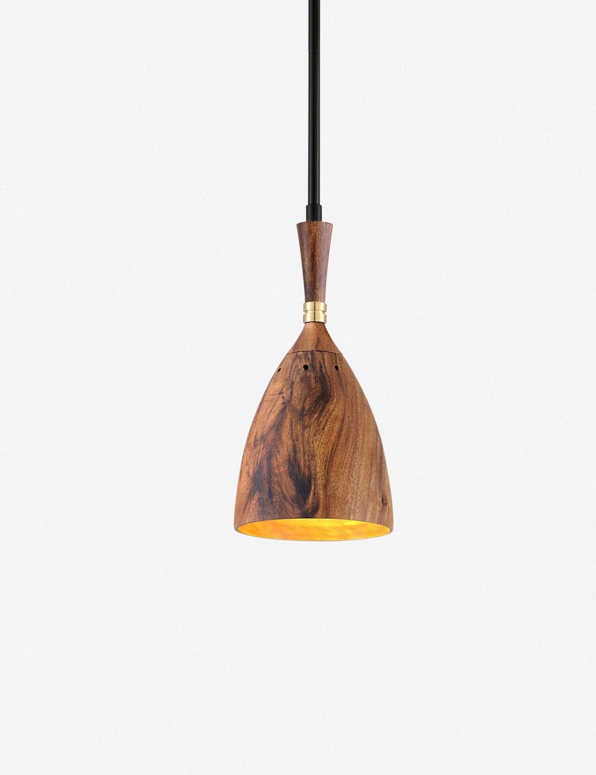 Utopia Mini LED Bowl Pendant in Gold and Black