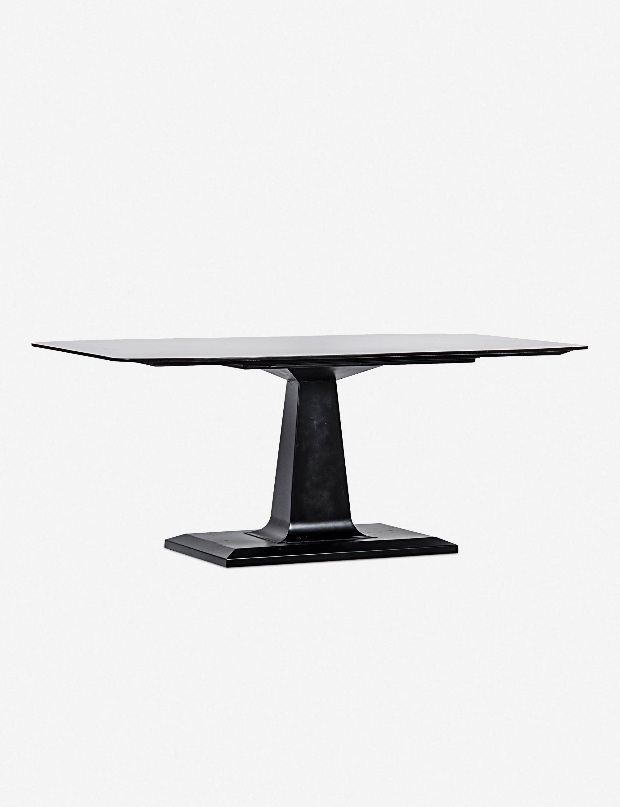 Amboss Sleek Black Wood Rectangular Dining Table