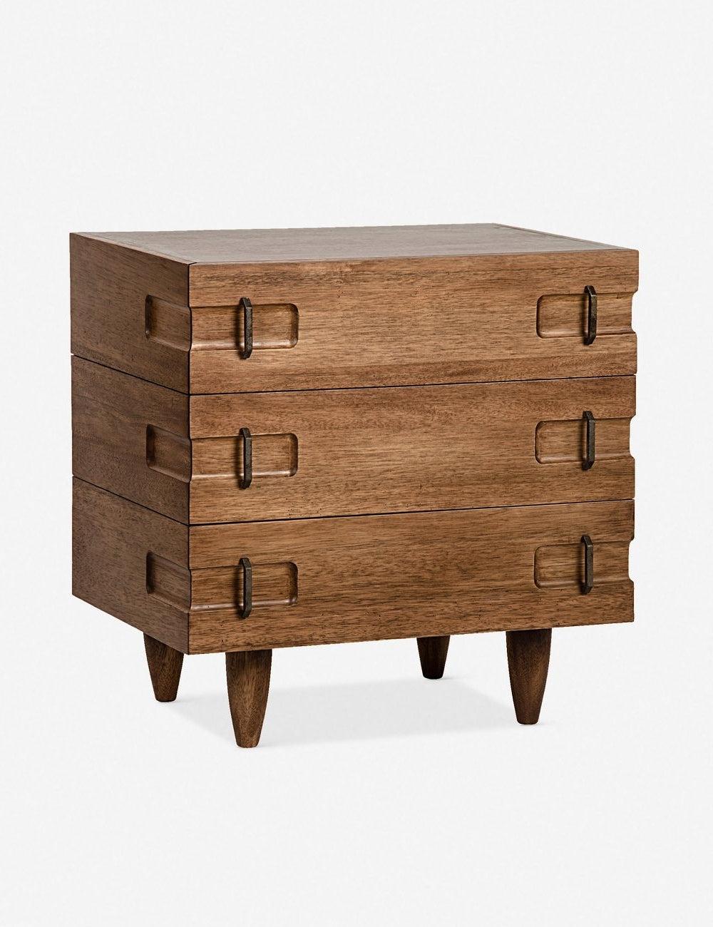 Seline Nightstand - Dark Walnut