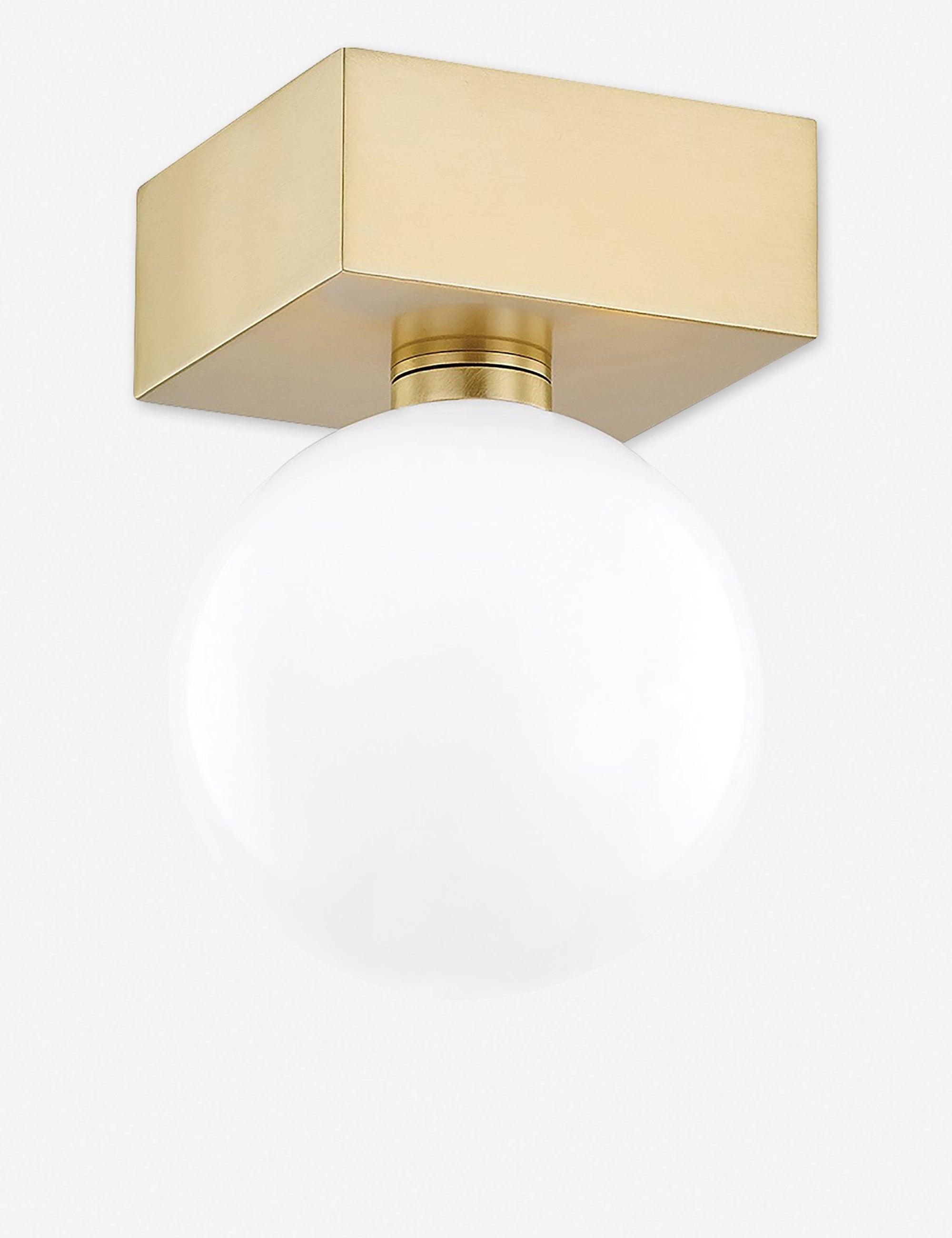 Montana Flush Mount Light - Aged Brass