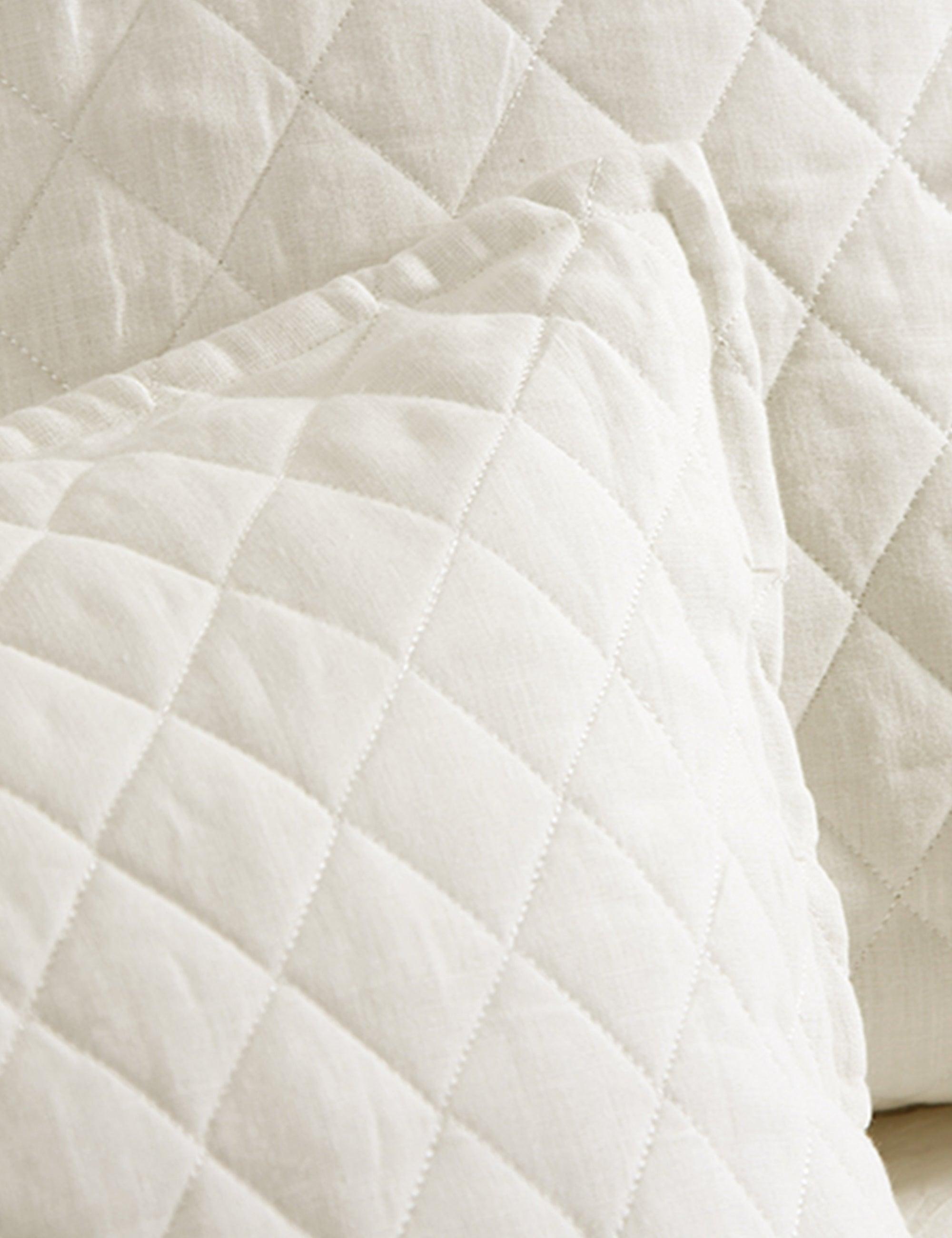 Hampton Quilted Sham by Pom Pom at Home - Cream / Standard