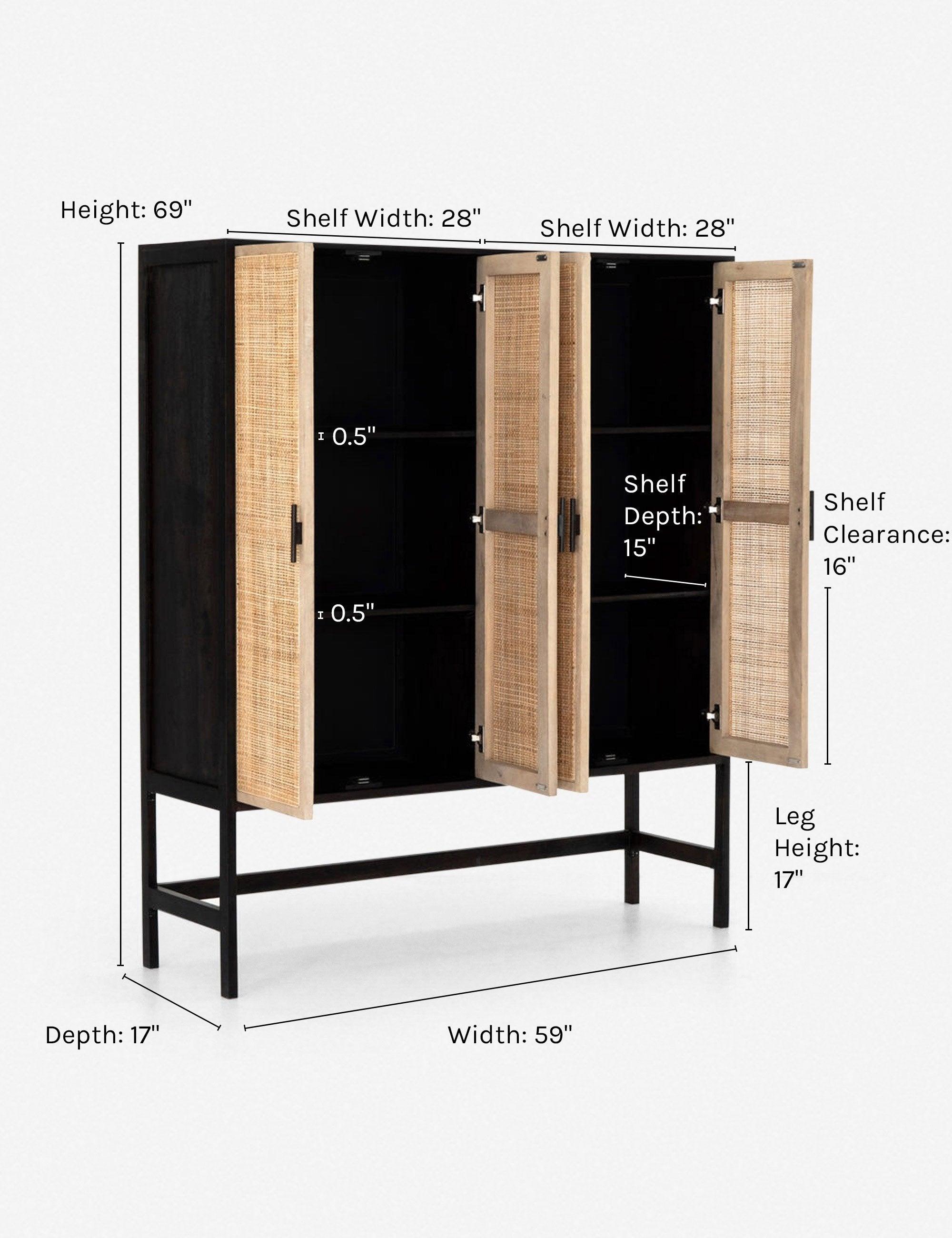 Hannah Cabinet - Black and Natural