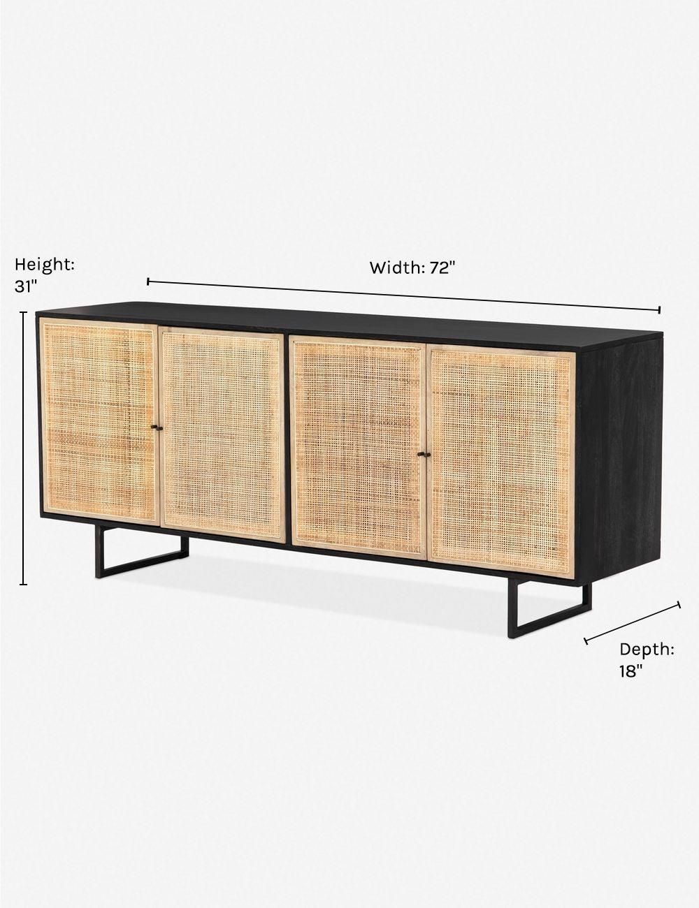 Hannah Sideboard - Black and Natural