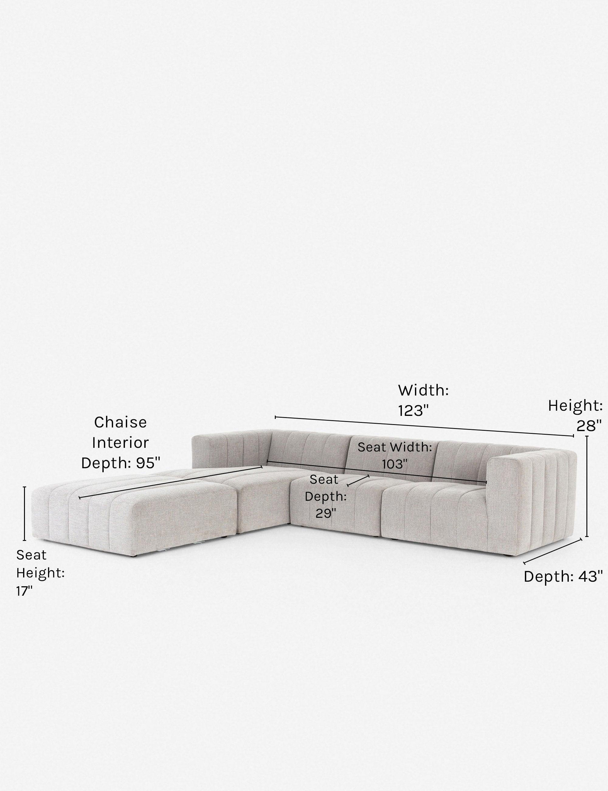 Hillary Sectional Sofa - Left-Facing