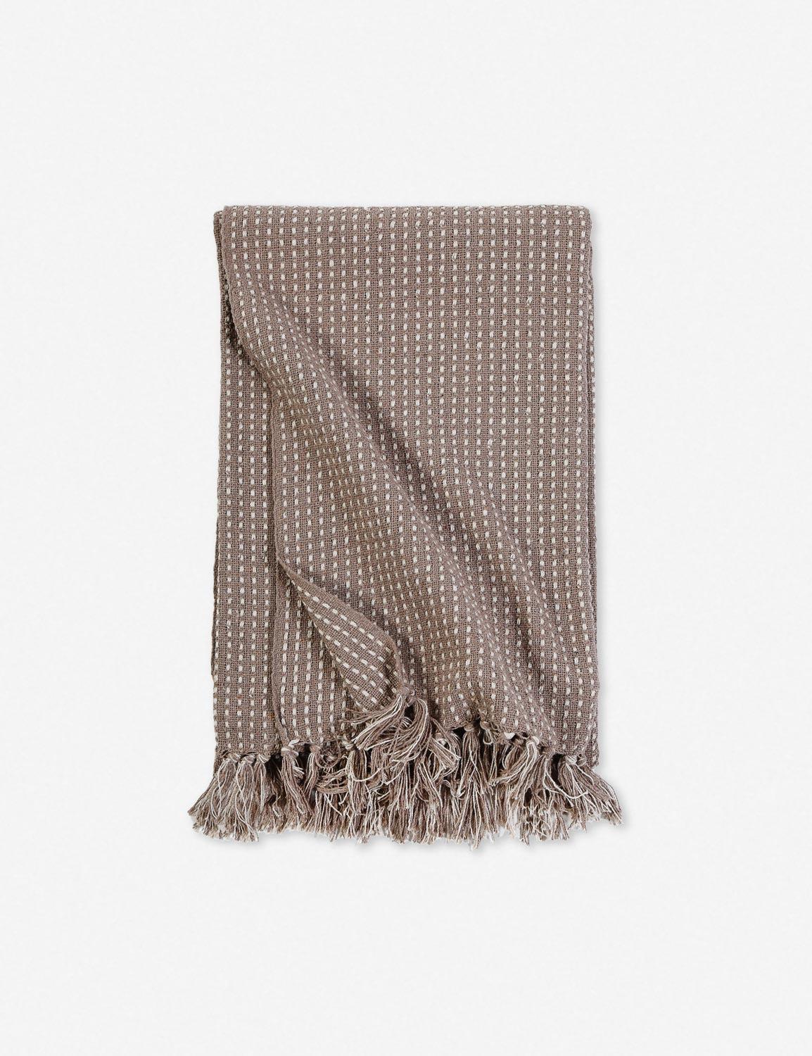 Jasper Cotton Oversized Throw by Pom Pom at Home - Taupe
