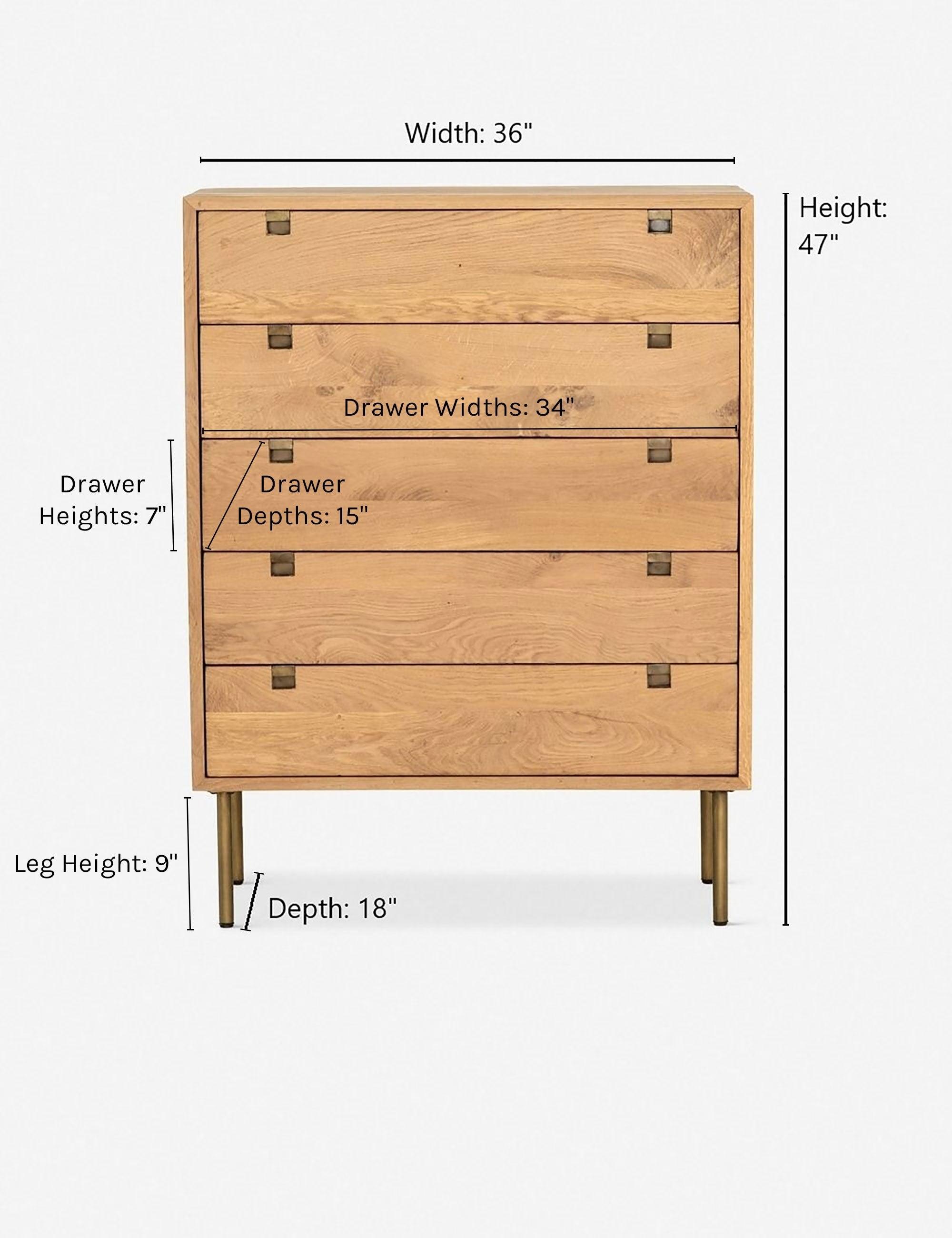 Mid-century Double Brown Dresser with Brass Legs and Oak Variations