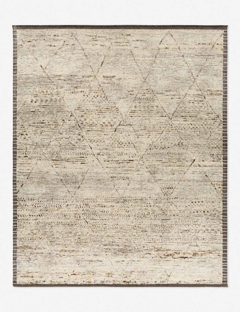 Ramona Spot Black Hand-Knotted Wool Rug - 2' x 3'