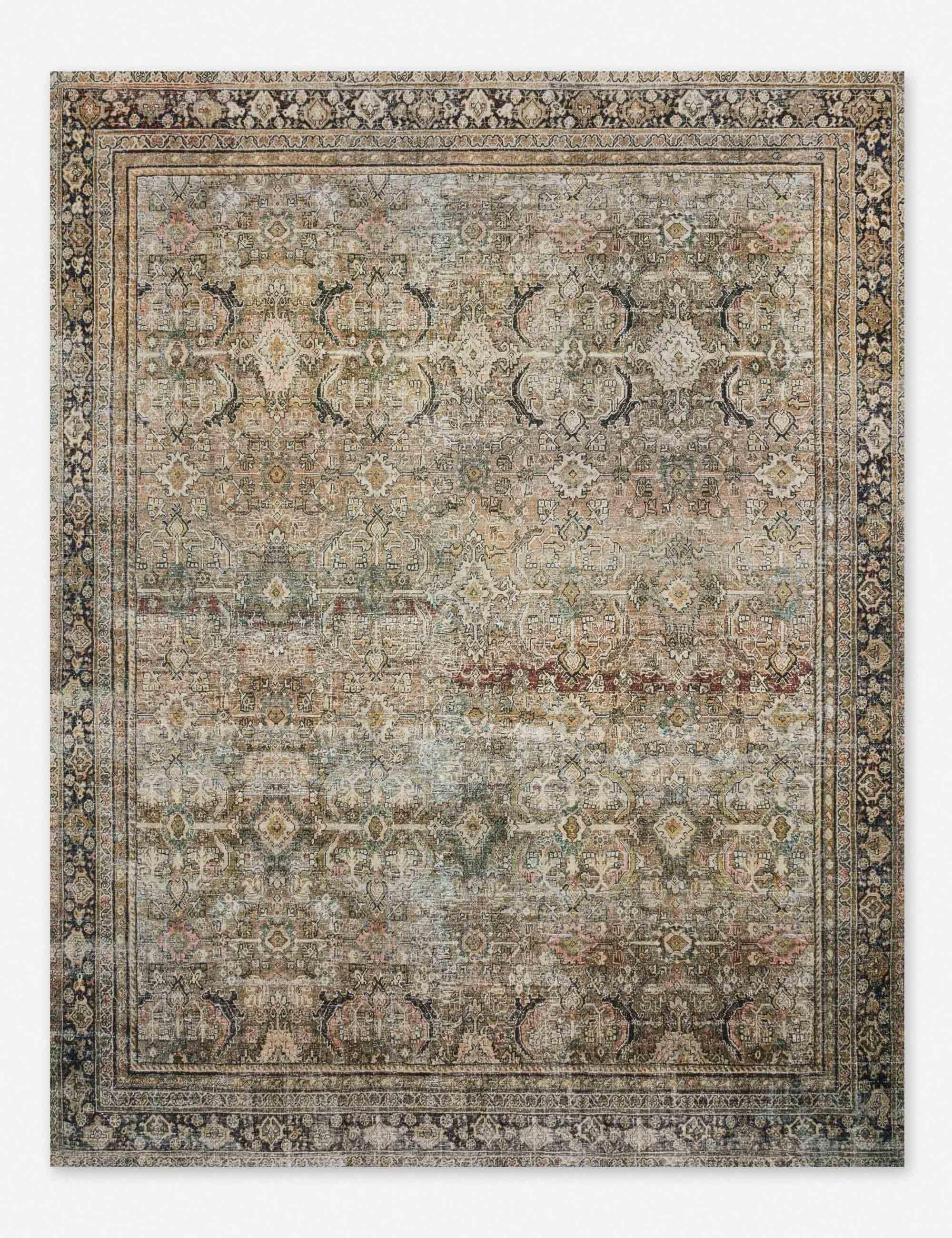 Elysian Gray 4' x 6' Easy-Care Synthetic Rectangular Rug