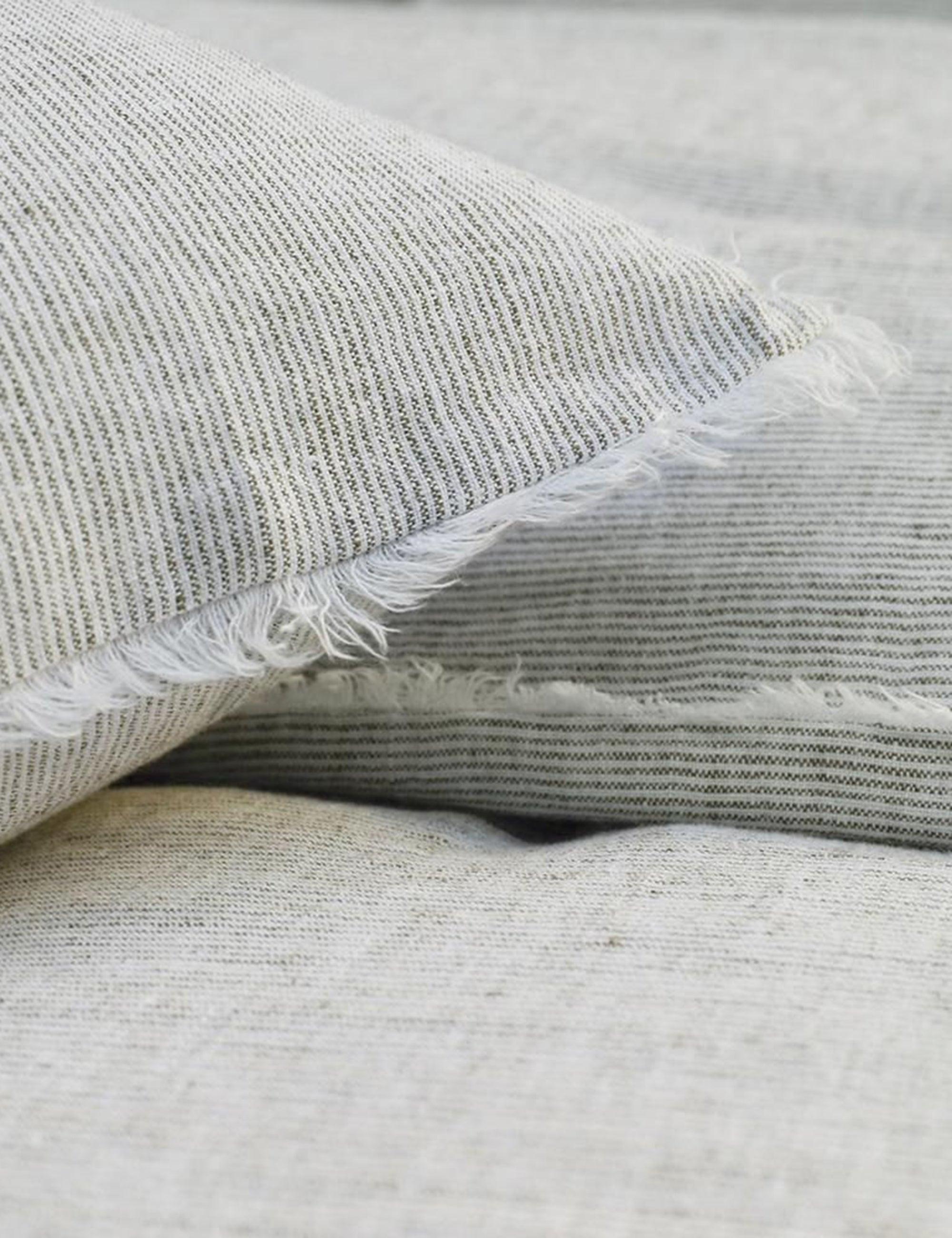 Logan Linen Sham by Pom Pom at Home - Olive / King