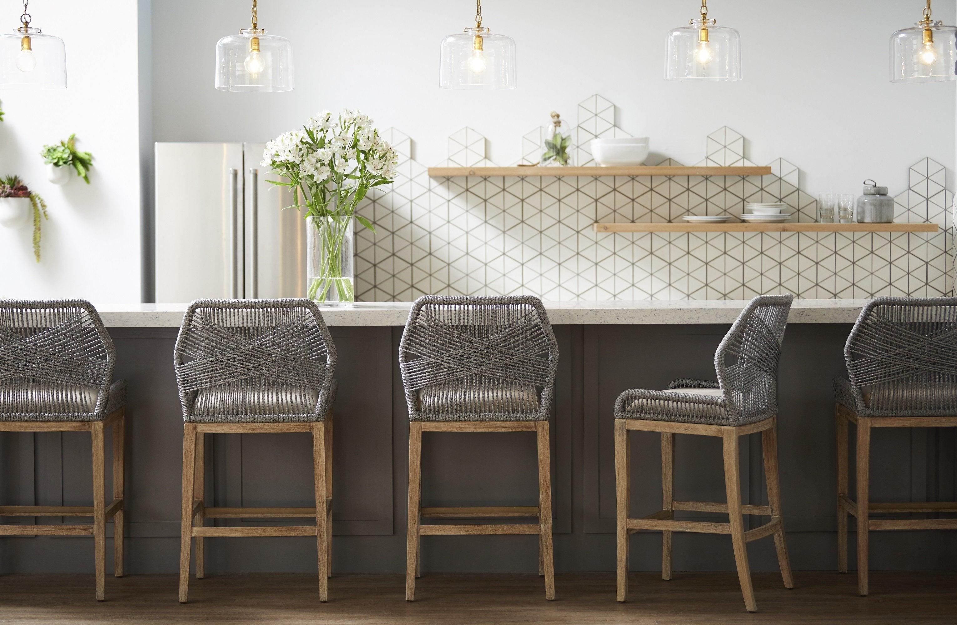 London Indoor / Outdoor Bar Stool - Platinum