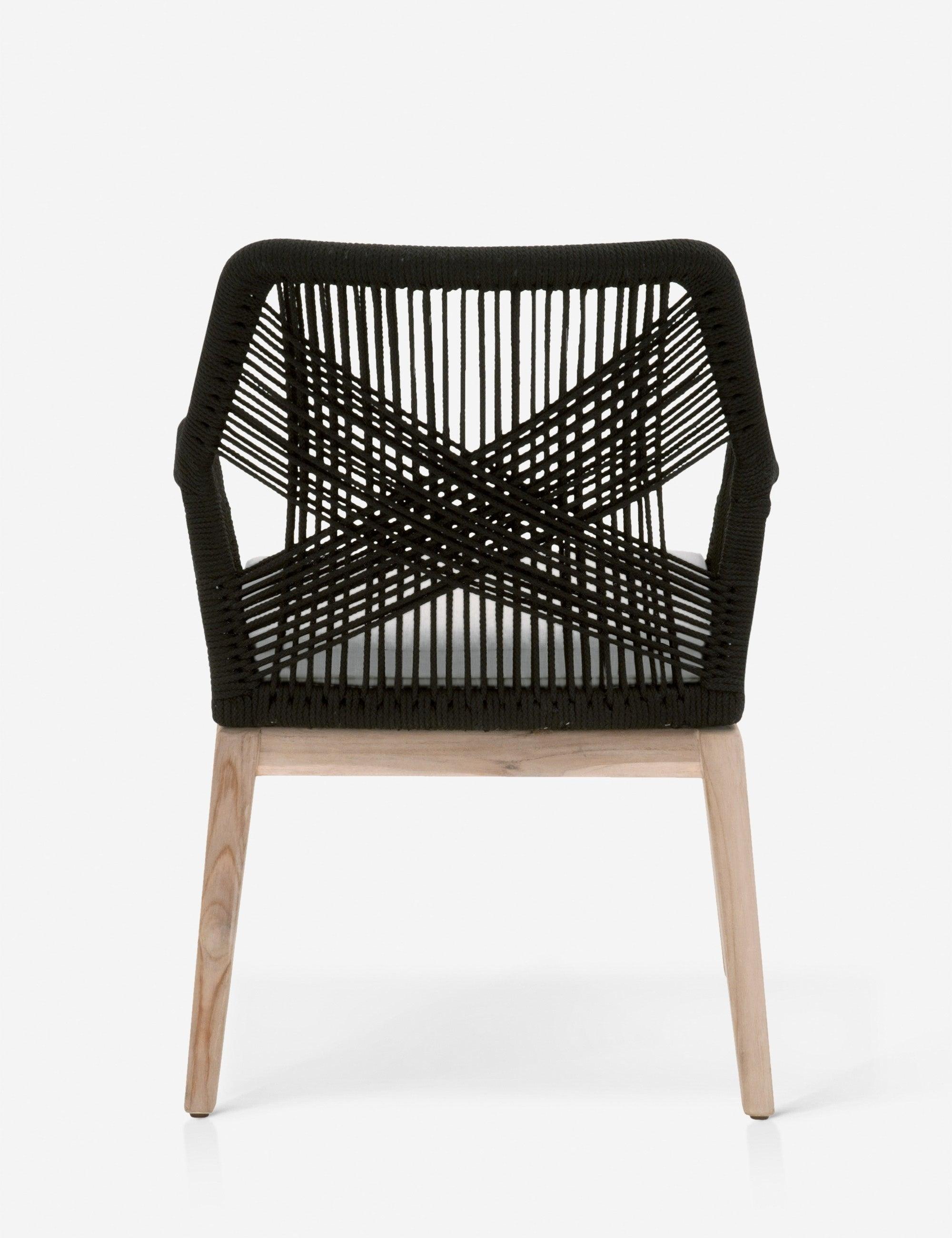 London Indoor / Outdoor Dining Arm Chair - Black